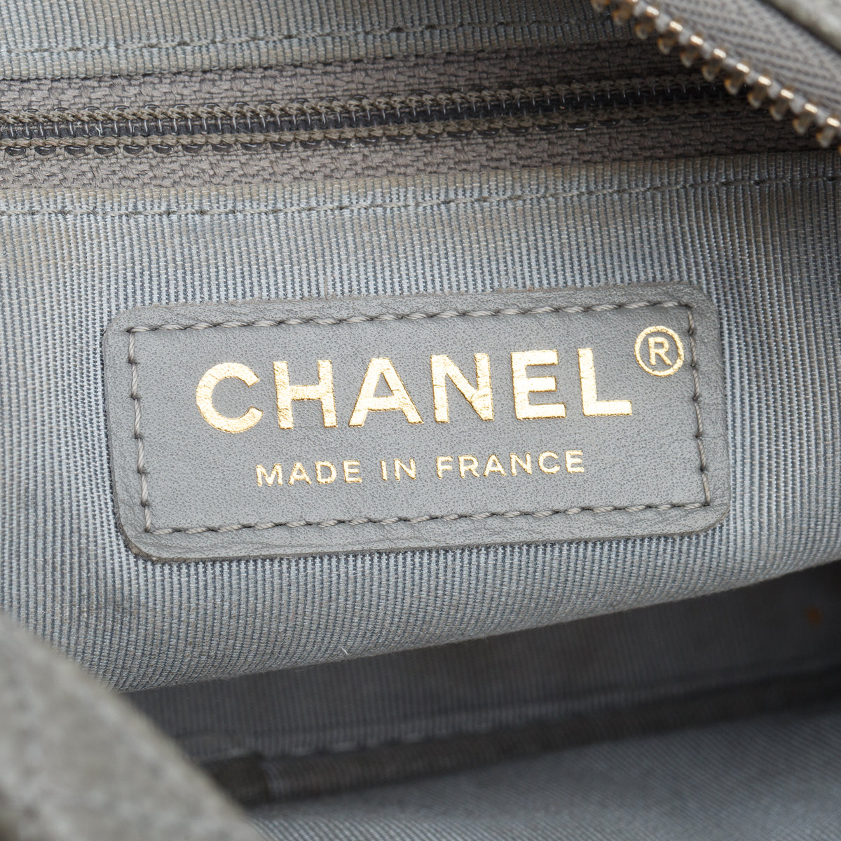 Chanel Grey Caviar Quilted Medium Coco Tassel Camera Bag w/ Box