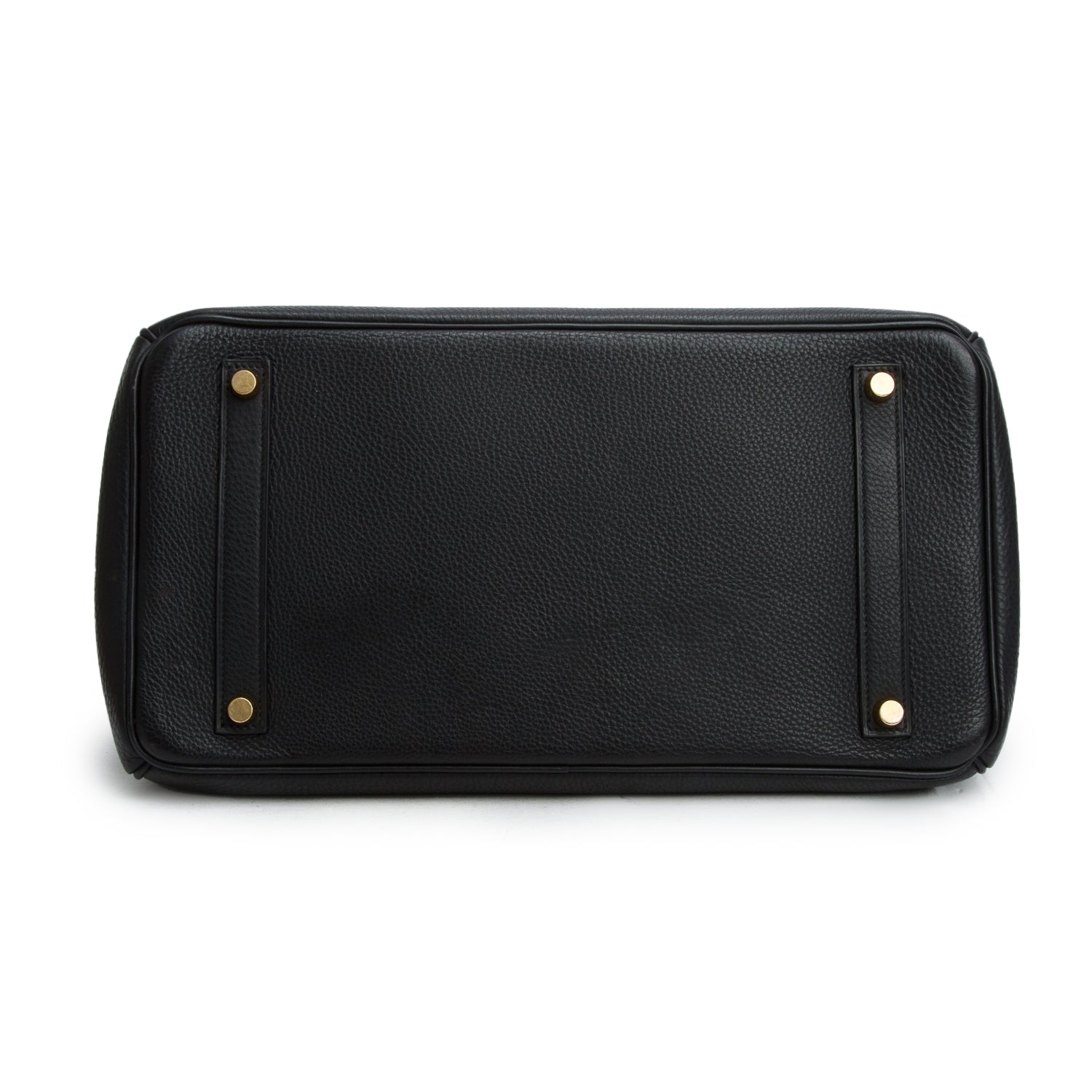 Hermes Vintage Noir Taurillon Clemence Birkin 35