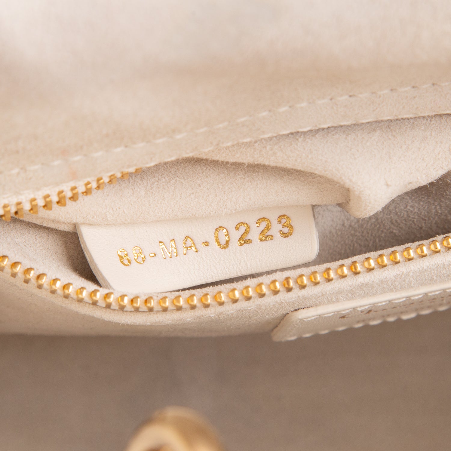 Christian Dior 2023 White Lambskin Cannage Small My ABC Lady Dior w/ Strap & Authenticity Card