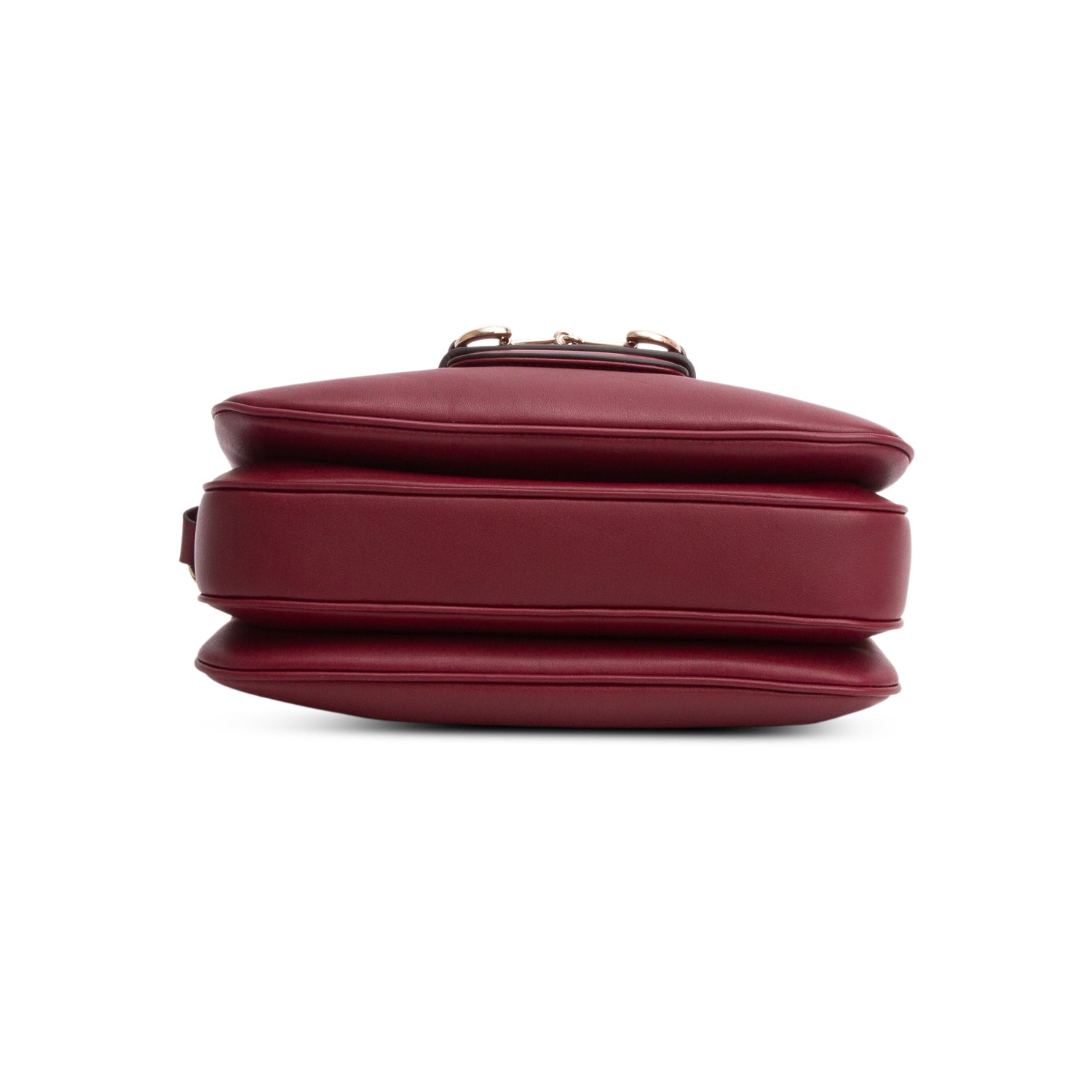 Gucci Burundy Arabella Calfskin Horsebit 1955 Medium Shoulder Bag
