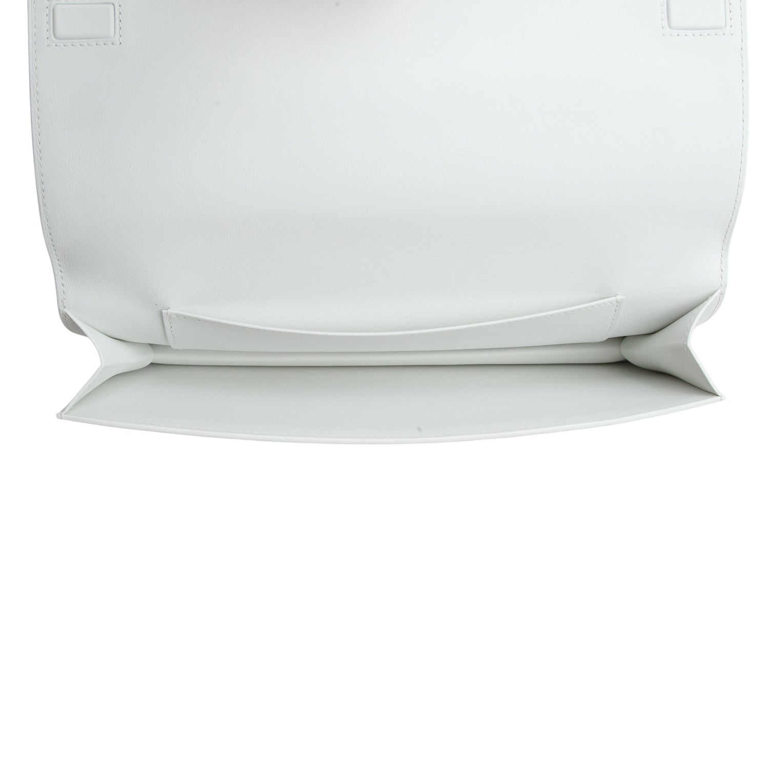 Hermes 2023 Blanc Swift Birkin Shadow Clutch w/ Box