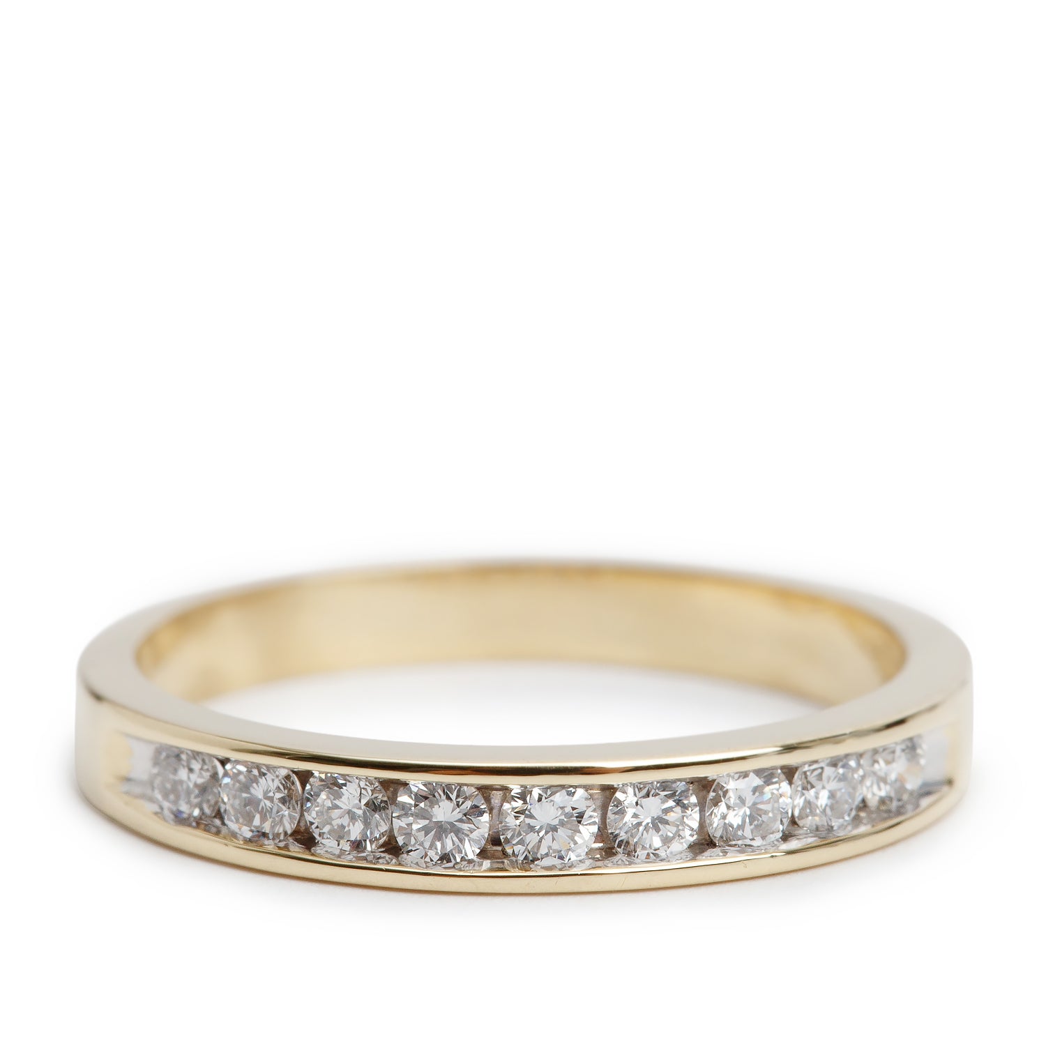 Birks 18k Yellow Gold 0.25 tcw. Diamond Band Ring, Size 4