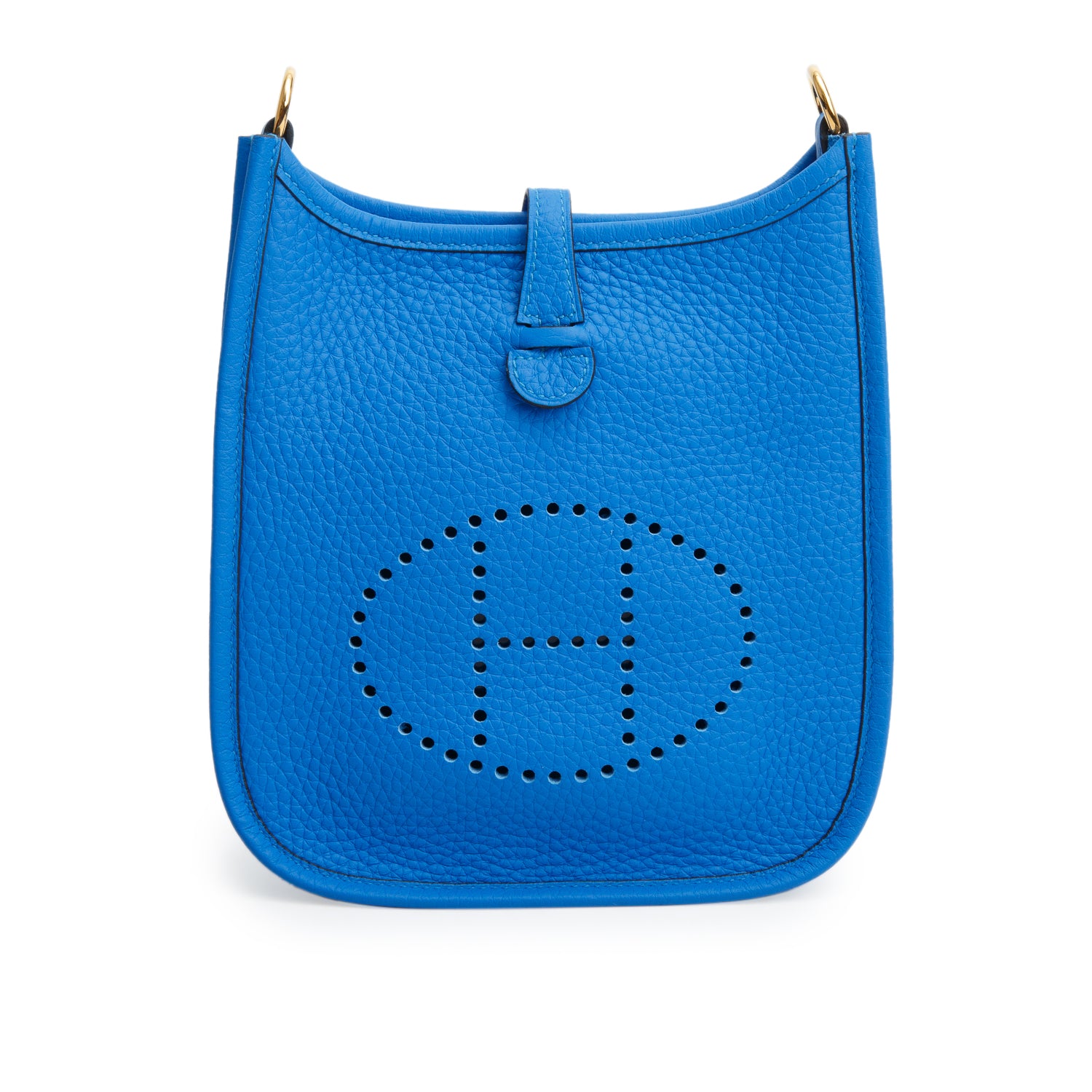 Hermes 2025 Bleu Frida Taurillon Clemence Amazone Evelyne TPM 16 w/ Receipt
