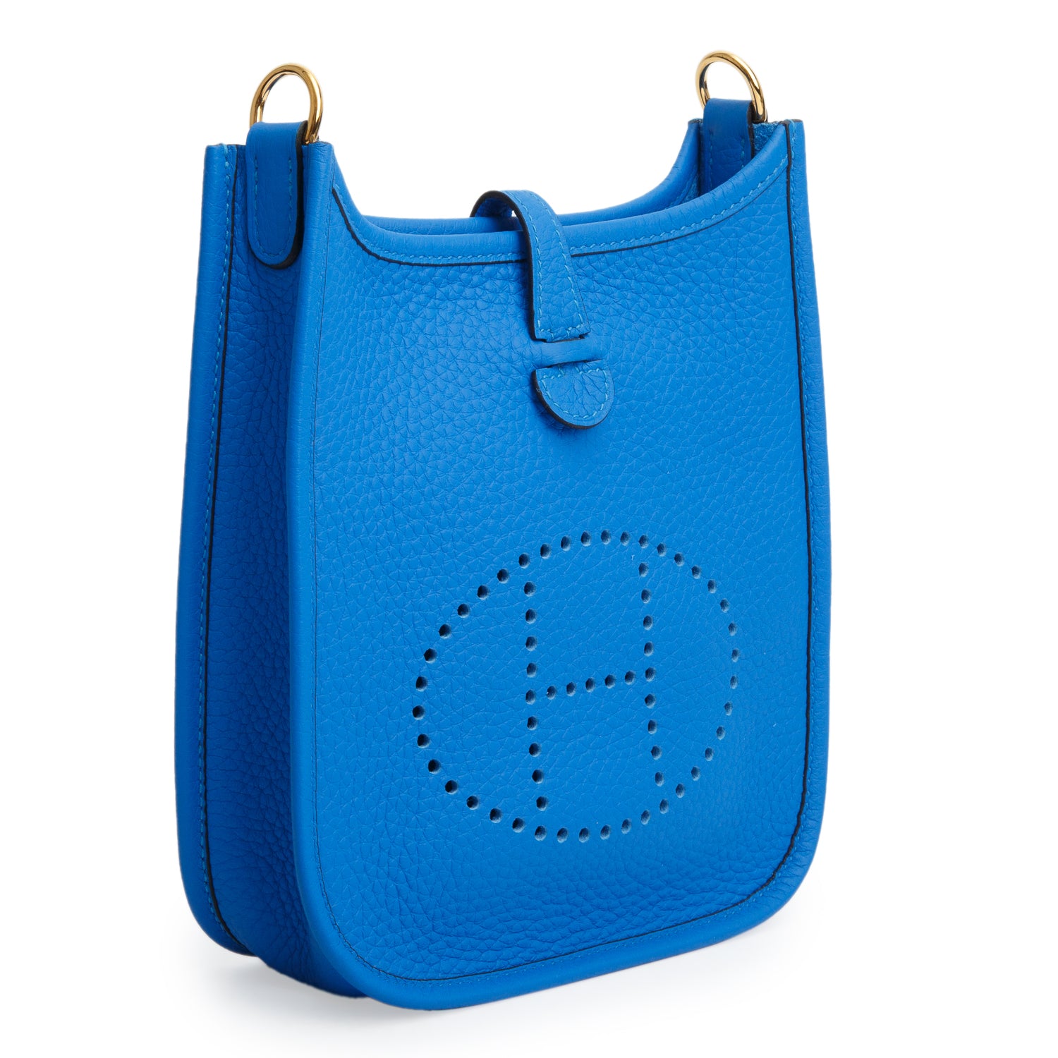 Hermes 2025 Bleu Frida Taurillon Clemence Amazone Evelyne TPM 16 w/ Receipt