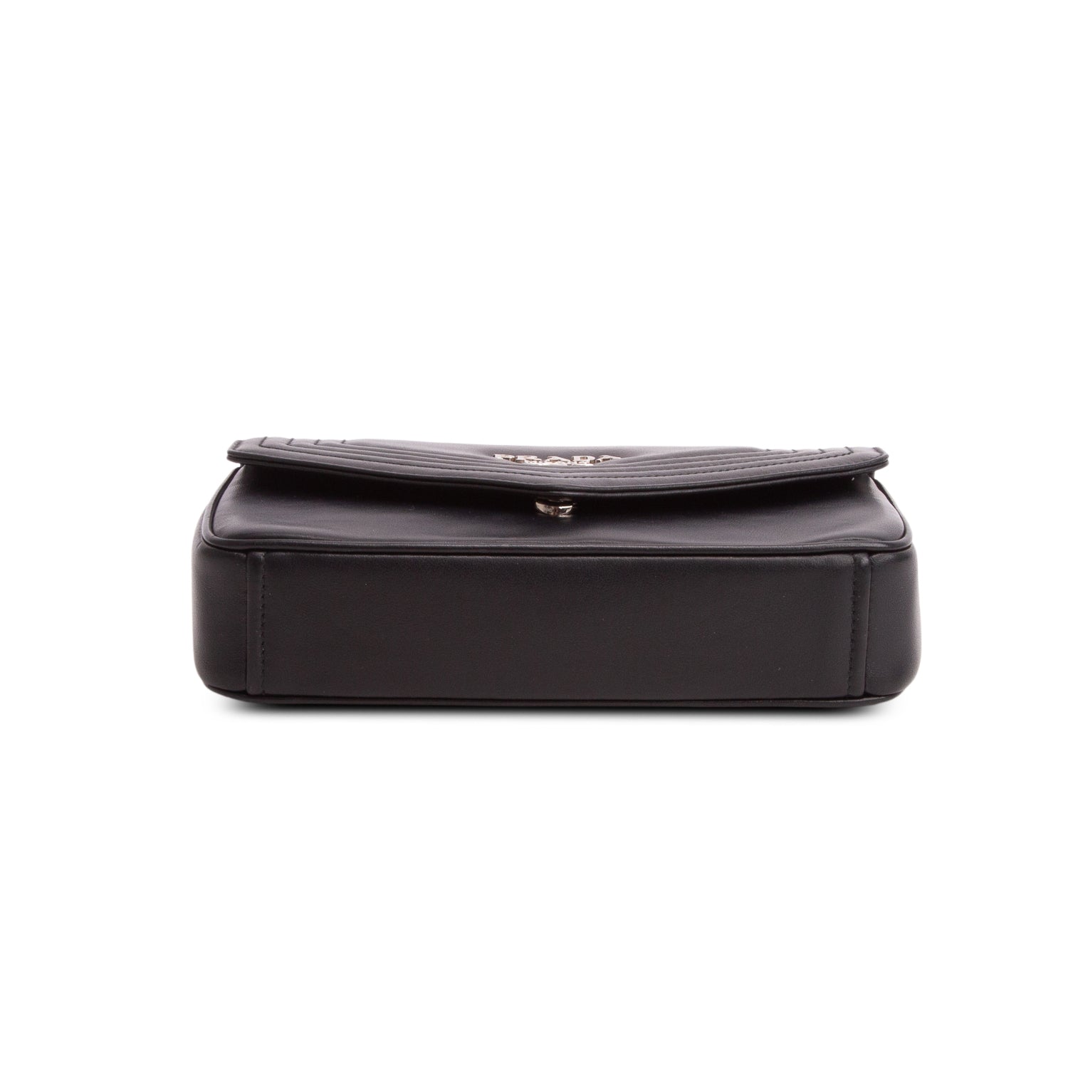 Prada Black Nappa Diagramme Crossbody Bag w/ Authenticity Card
