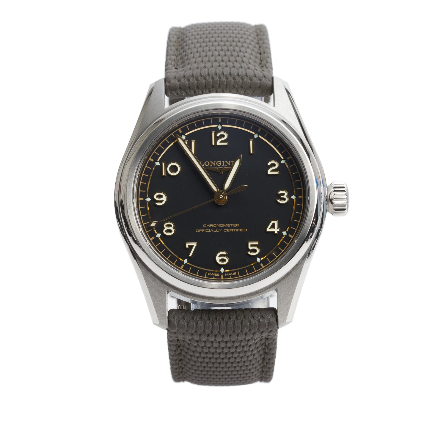 Longines 2026 Stainless Steel Spirit Pilot 39 MM Automatic Watch Black Dial w/ Box & Papers
