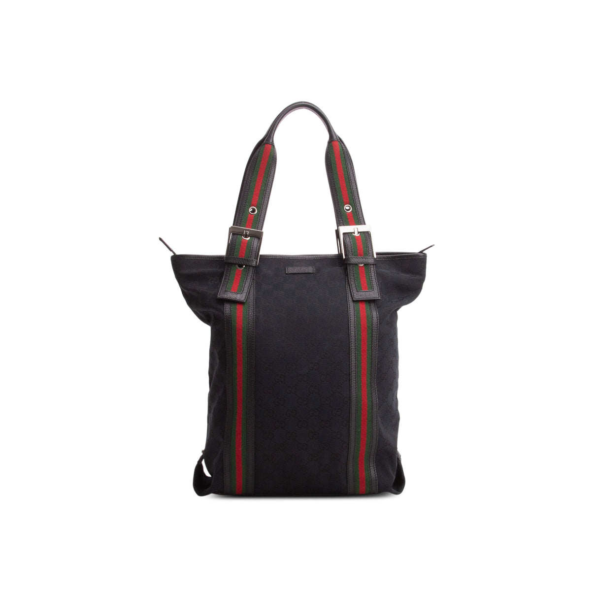 Gucci Black Monogram Web Large Joy Tote