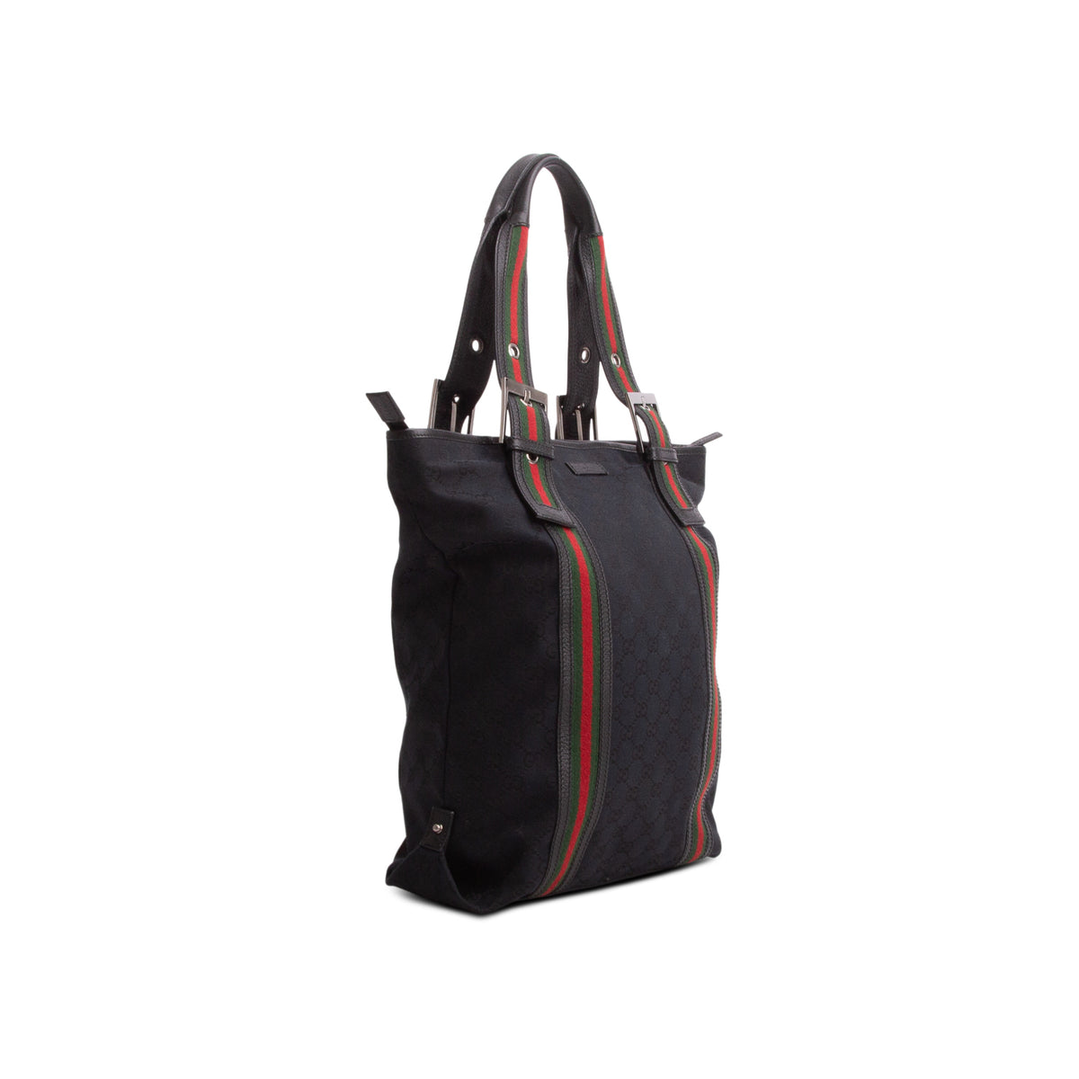 Gucci Black Monogram Web Large Joy Tote