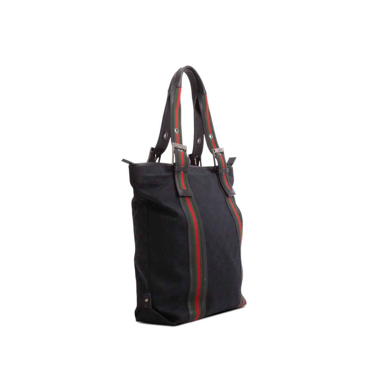 Gucci Black Monogram Web Large Joy Tote