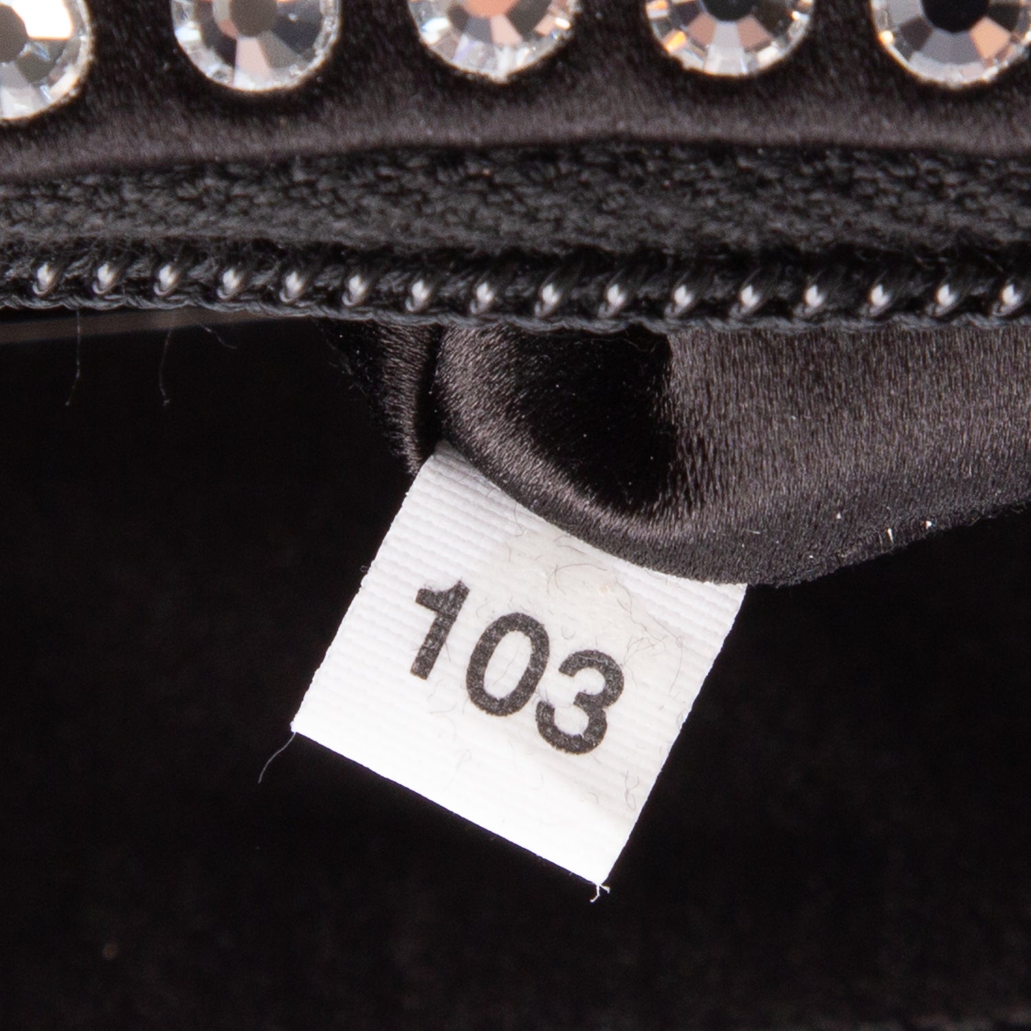 Prada Black Satin Crystal Mini Re-Edition 2000 Bag