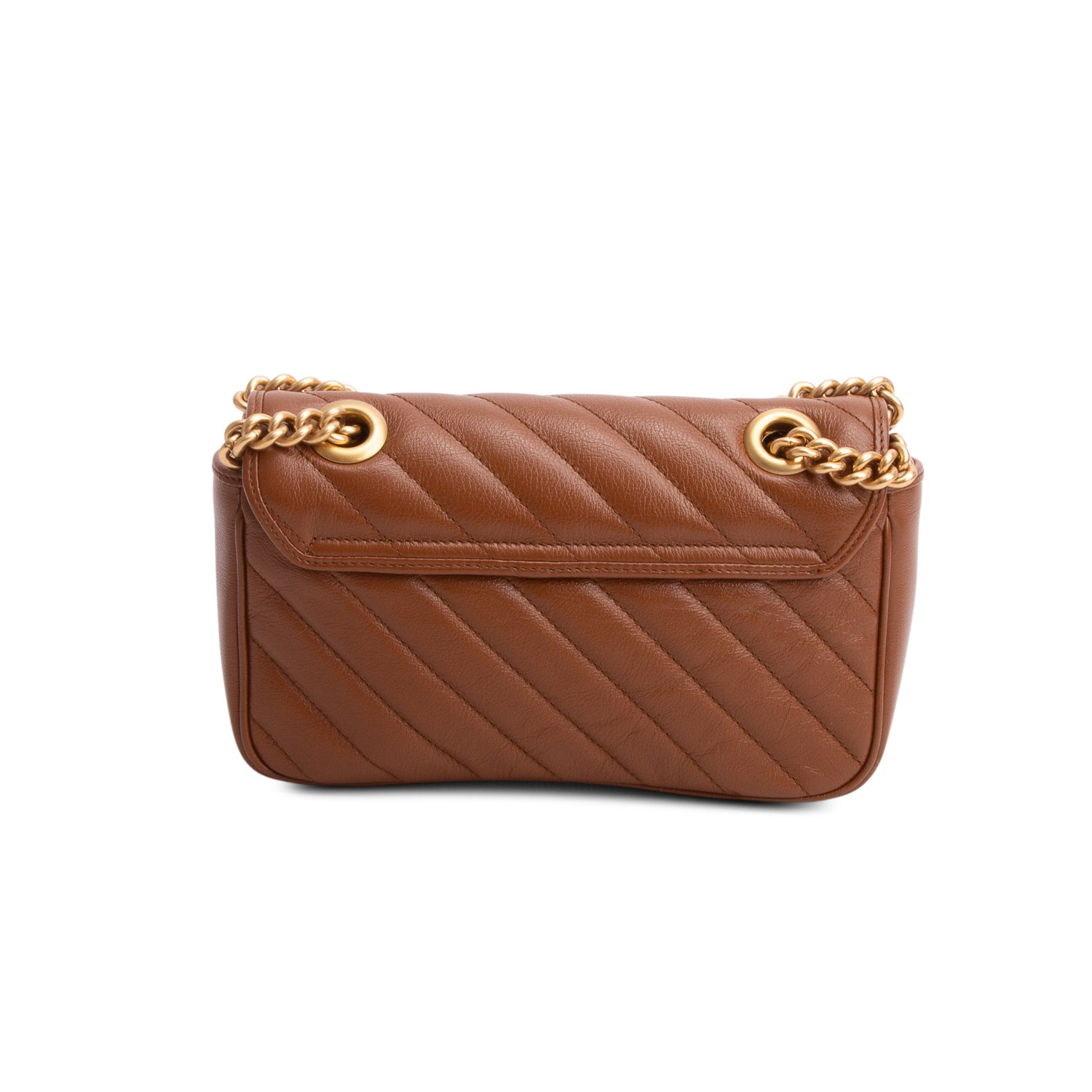 Gucci Brown GG Marmont Matelasse Small Shoulder Bag