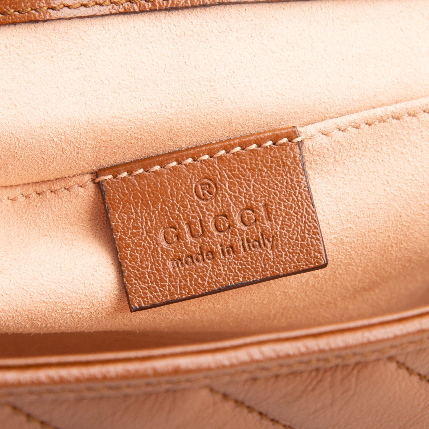 Gucci Brown GG Marmont Matelasse Small Shoulder Bag