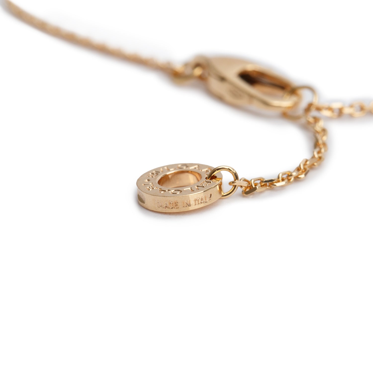 BVLGARI 18k Rose Gold Carnelian & Diamond Diva's Dream Pendant Necklace
