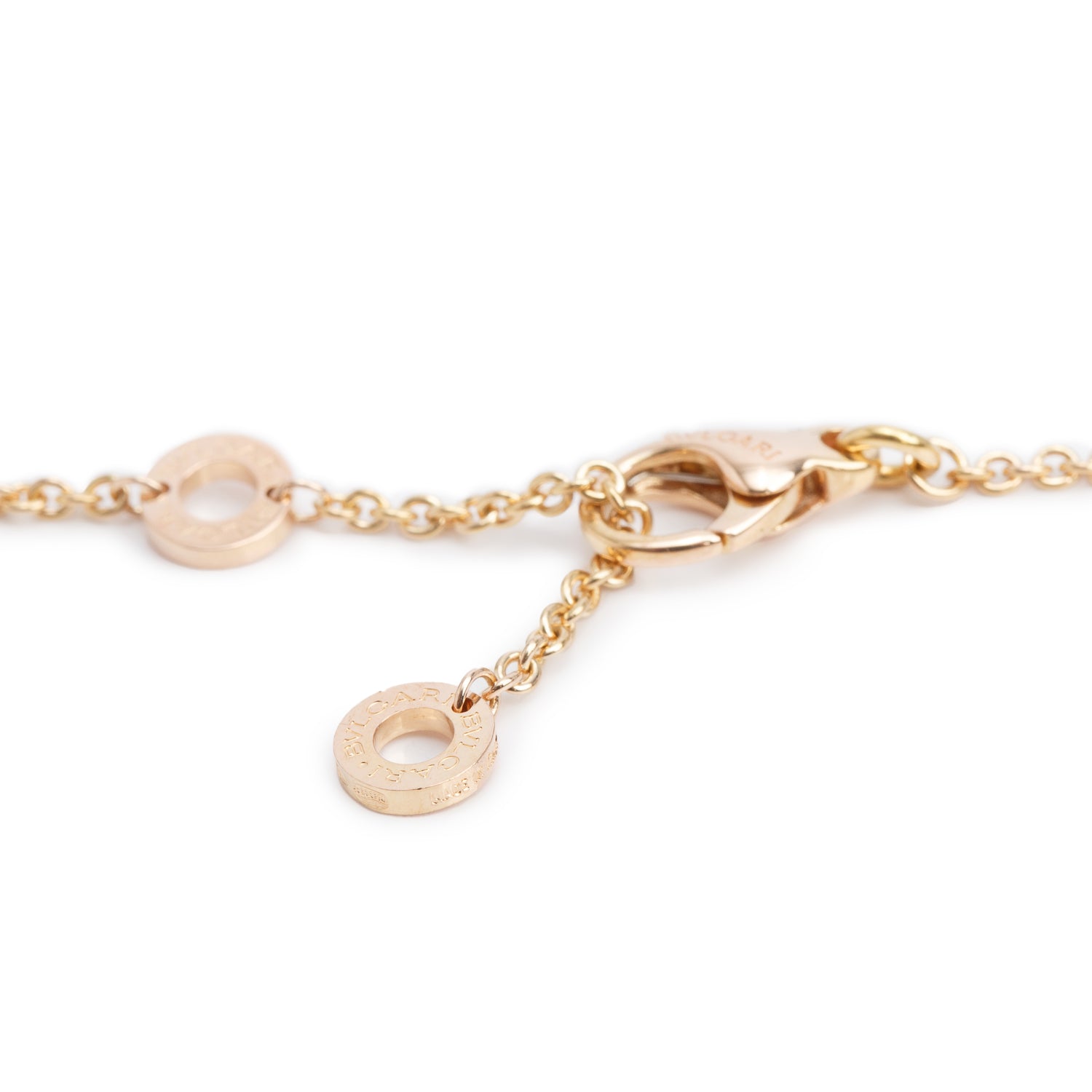 BVLGARI 18k Rose Gold B.Zero1 Pendant Necklace w/ Box & Certificate