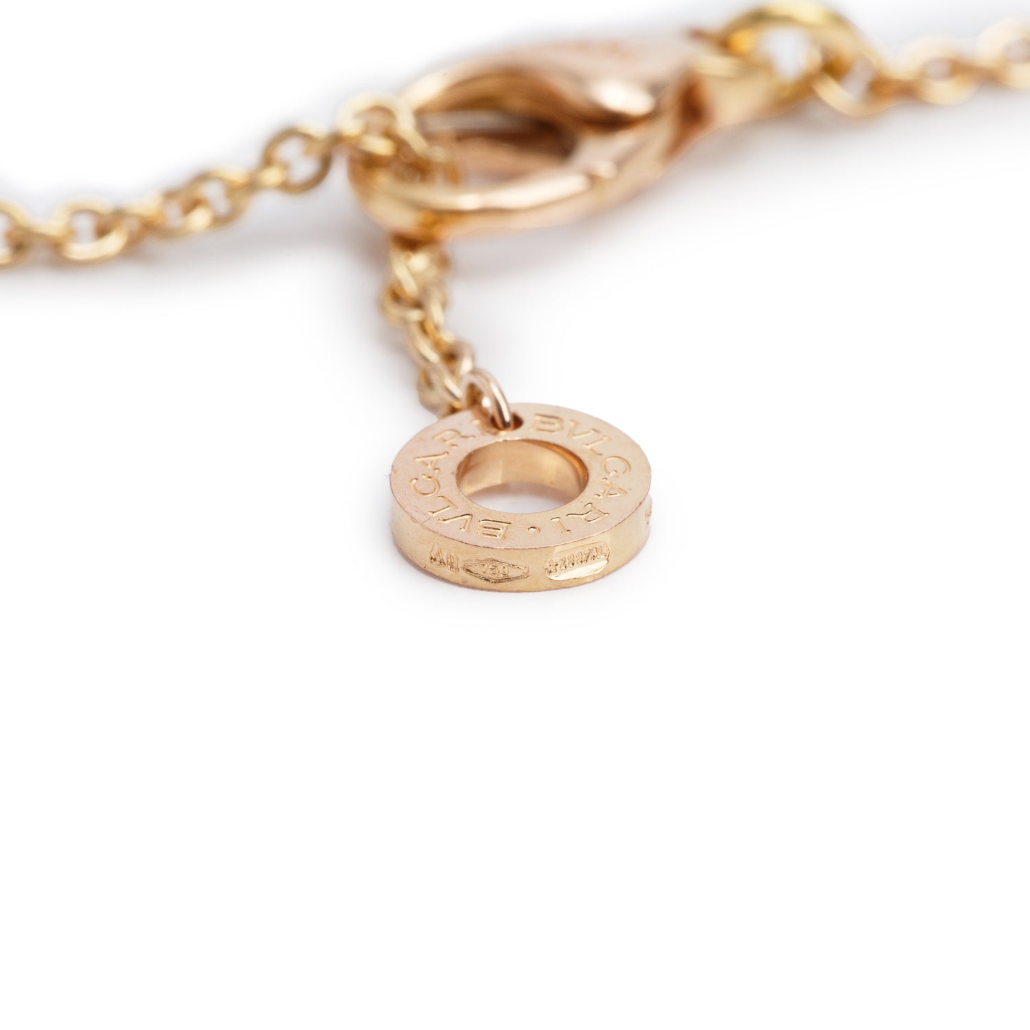 BVLGARI 18k Rose Gold B.Zero1 Pendant Necklace w/ Box & Certificate