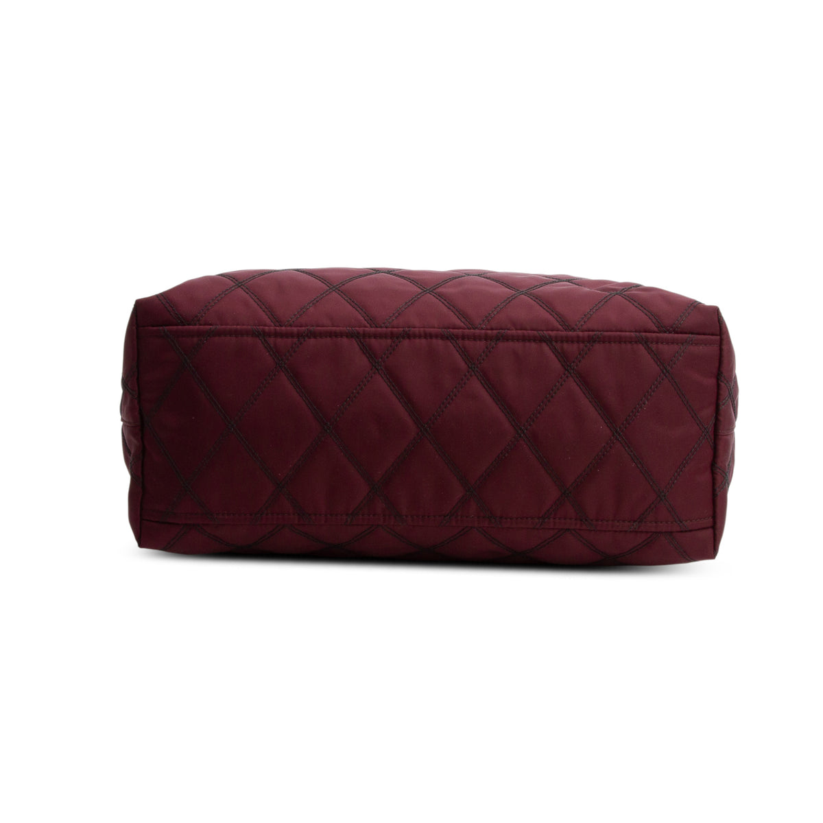 Prada Burgundy Tessuto Impuntu Tote w/ Authenticity Card