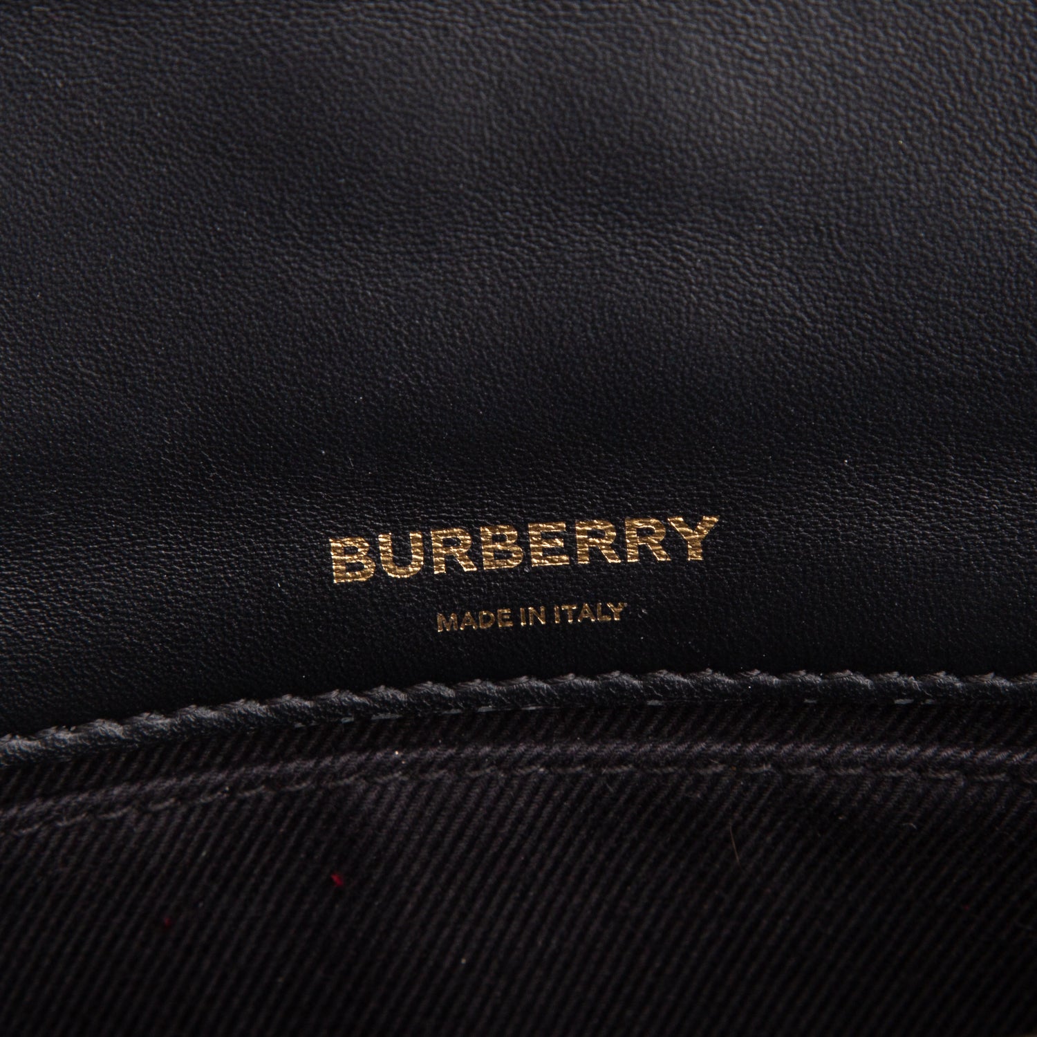 Burberry Black Lambskin Quilted Lola Belt Bag