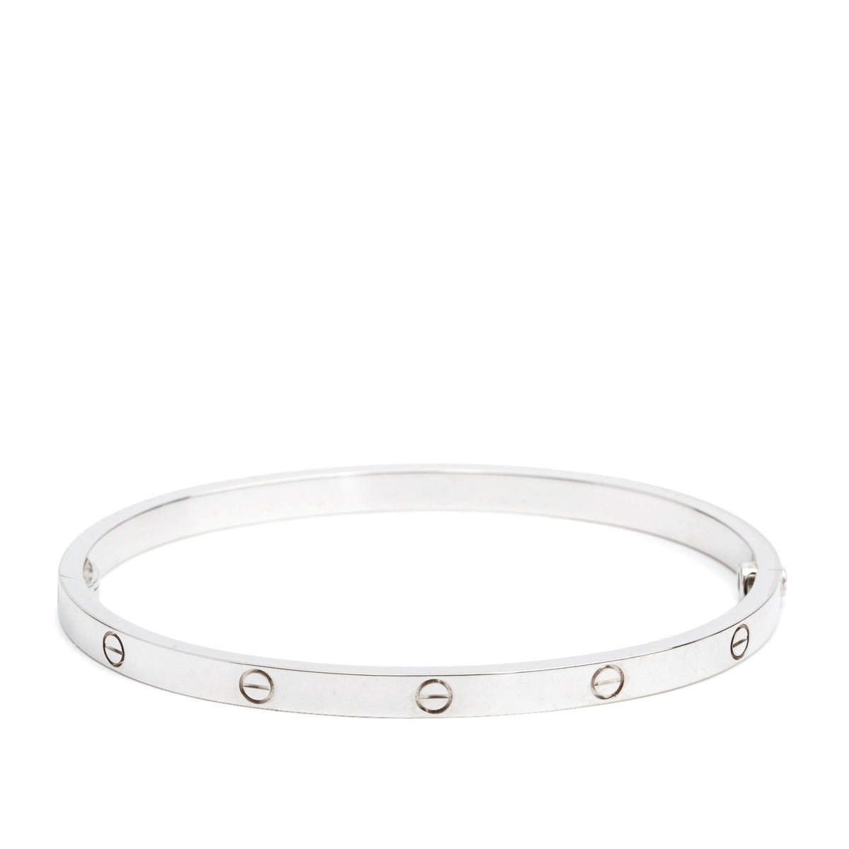 Cartier 2025 18k White Gold 3.65 MM Love Bracelet, Small Model