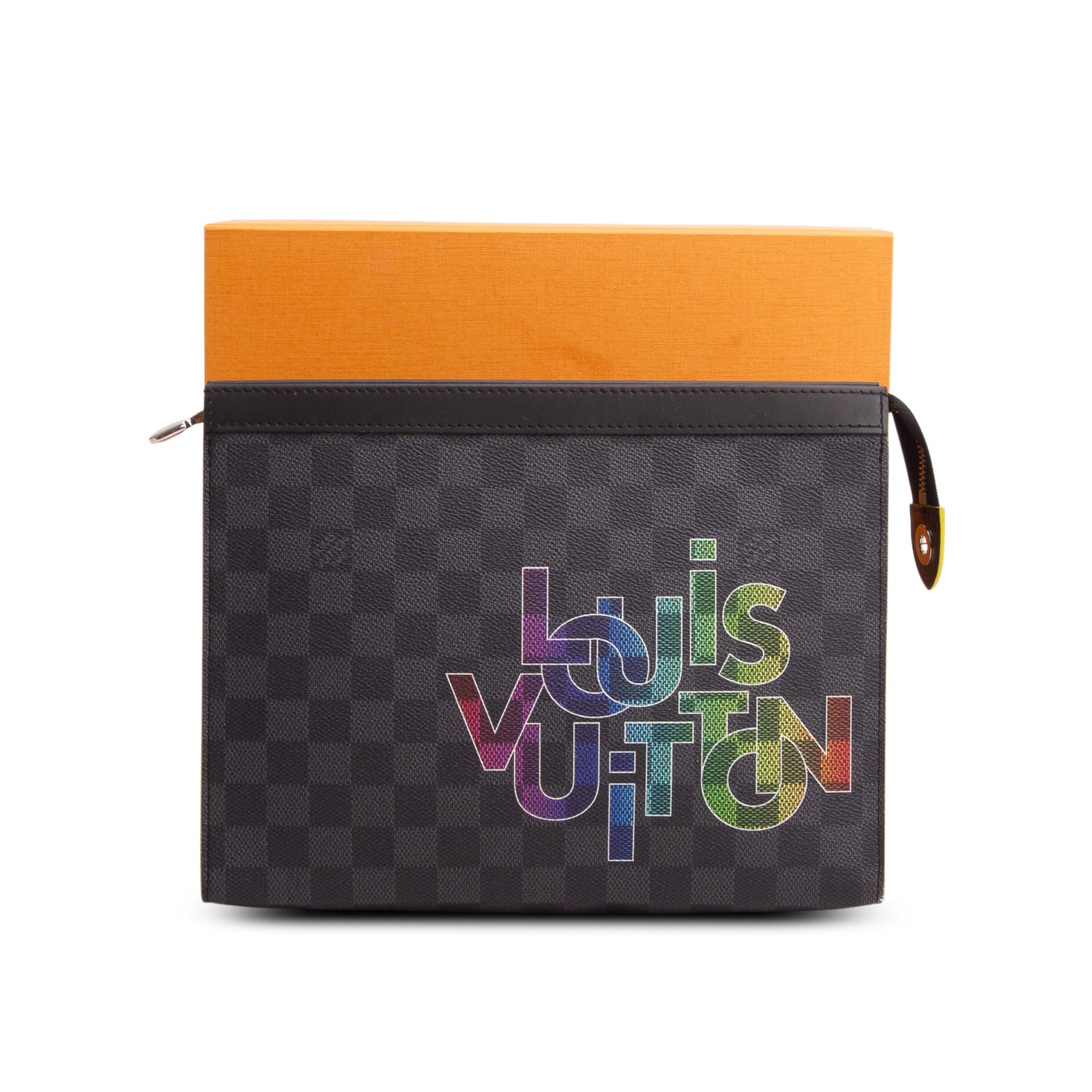 Louis Vuitton Damier Graphite Logo Pochette Voyage MM w/ Box