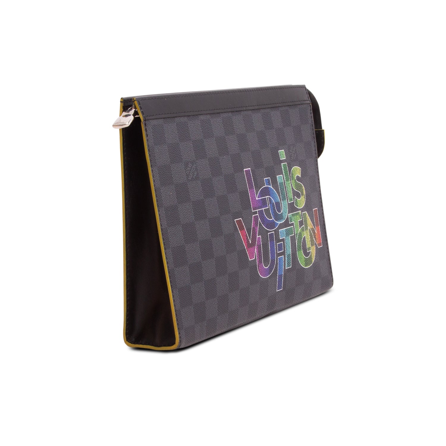 Louis Vuitton Damier Graphite Logo Pochette Voyage MM w/ Box