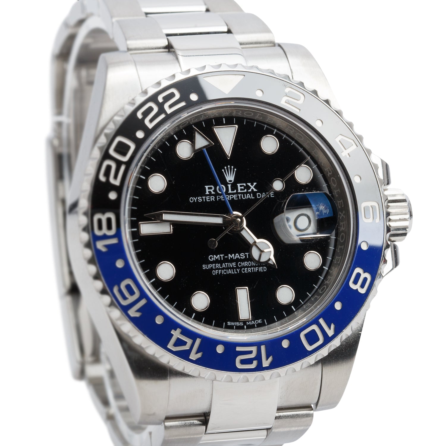 Rolex Stainless Steel GMT-Master II "Batman" 40 MM Watch 116710BLNR w/ Box & Papers