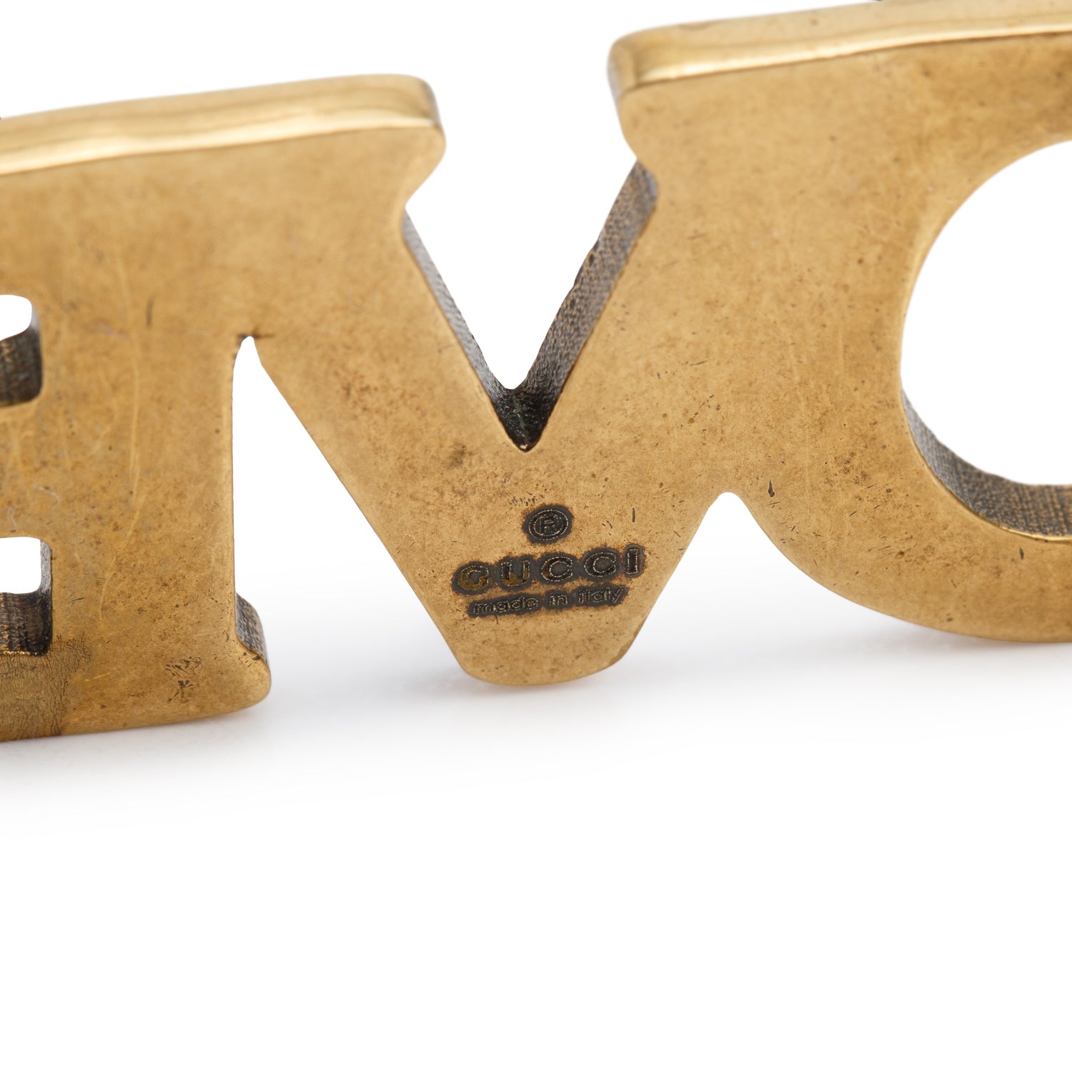 Gucci Gold-Plated & Multicolour Crystal Loved Palm Cuff Bracelet