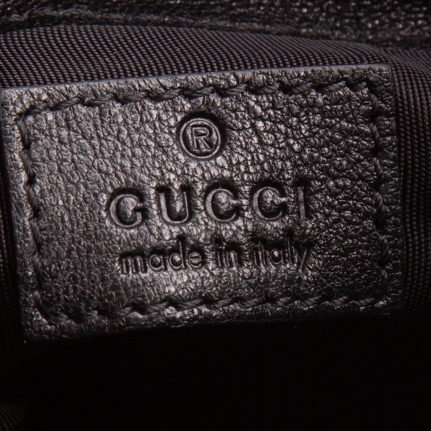 Gucci Black Sakai Calfskin Diagonal Stitched Mini Blondie Bucket Bag w/ Chain