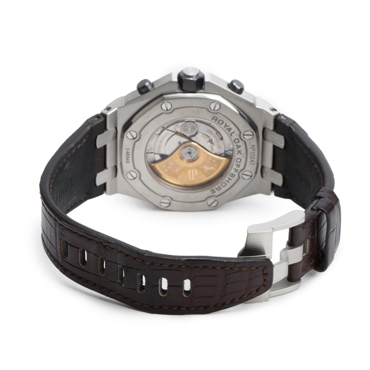 Audemars Piguet Stainless Steel Royal Oak Offshore Havana 42 MM Automatic Chronograph Watch Brown Dial w/ Box & Papers