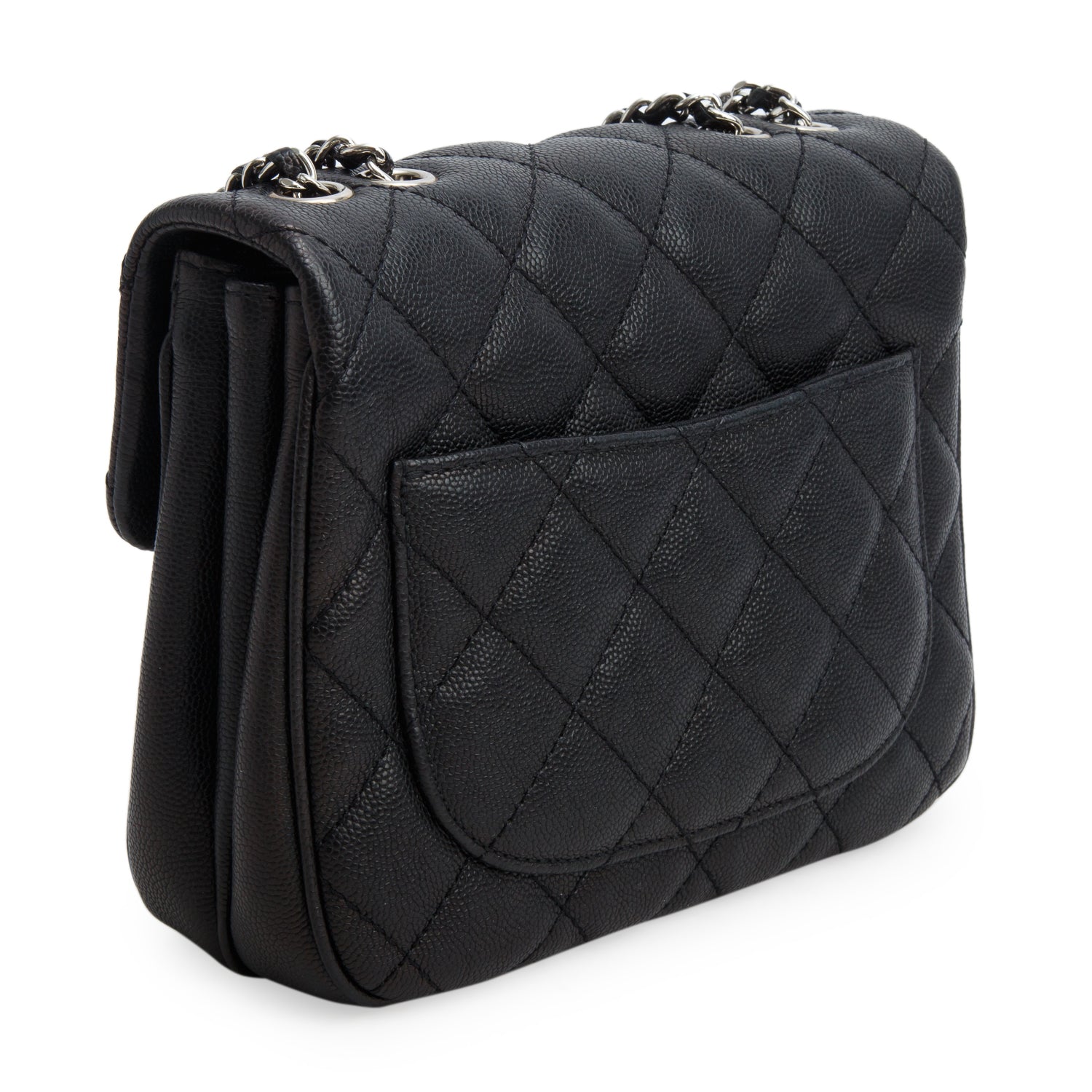Chanel Black Caviar Quilted Leather Small Urban Companion w/ Box, Authenticity Card & Receipt