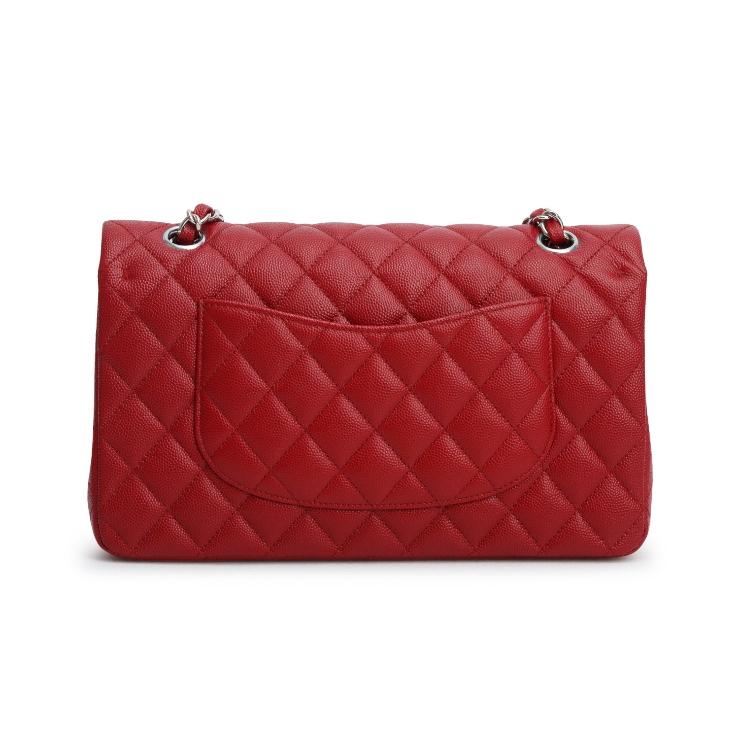 Chanel Red Caviar Classic Medium Double Flap Bag w/ Box & Receipt