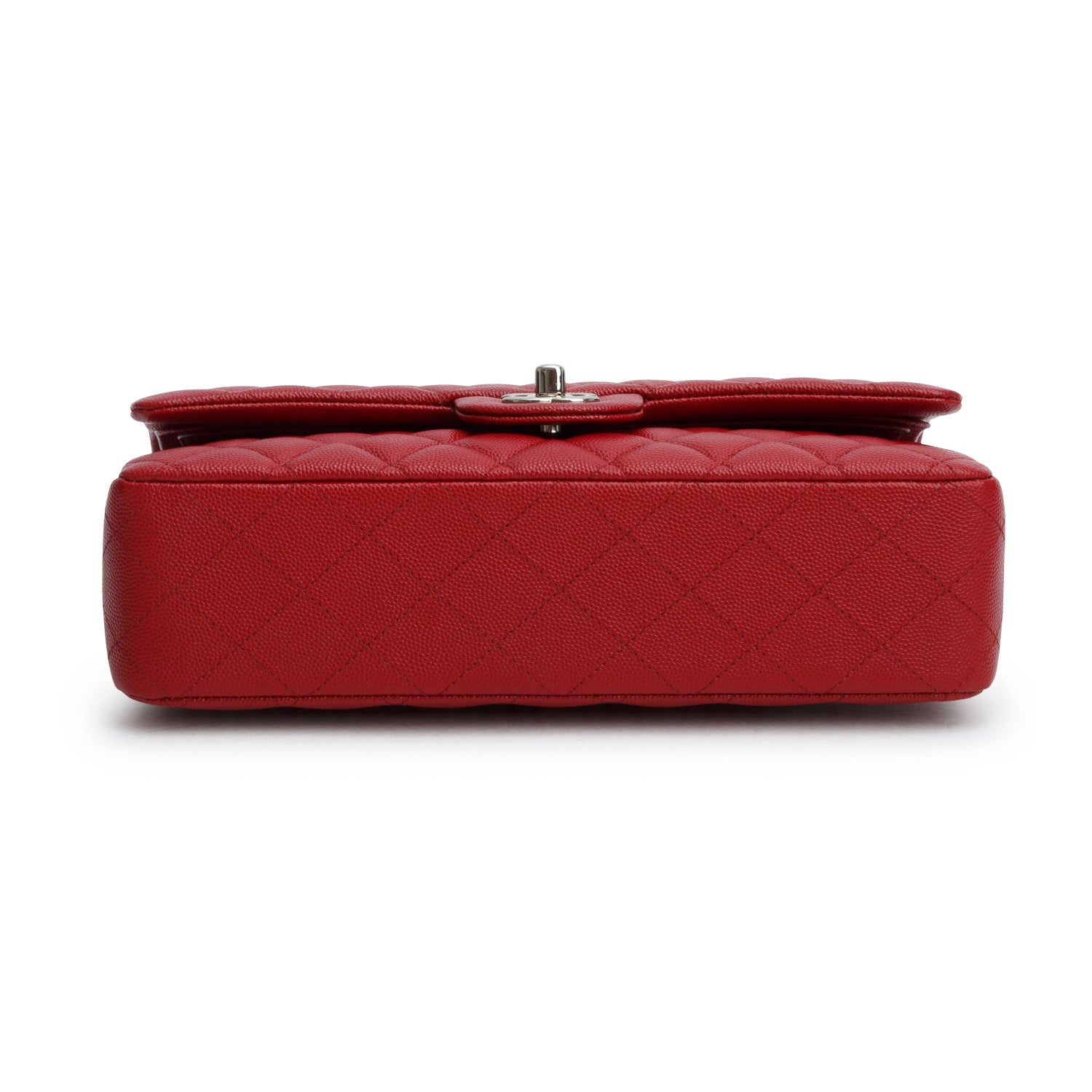 Chanel Red Caviar Classic Medium Double Flap Bag w/ Box & Receipt