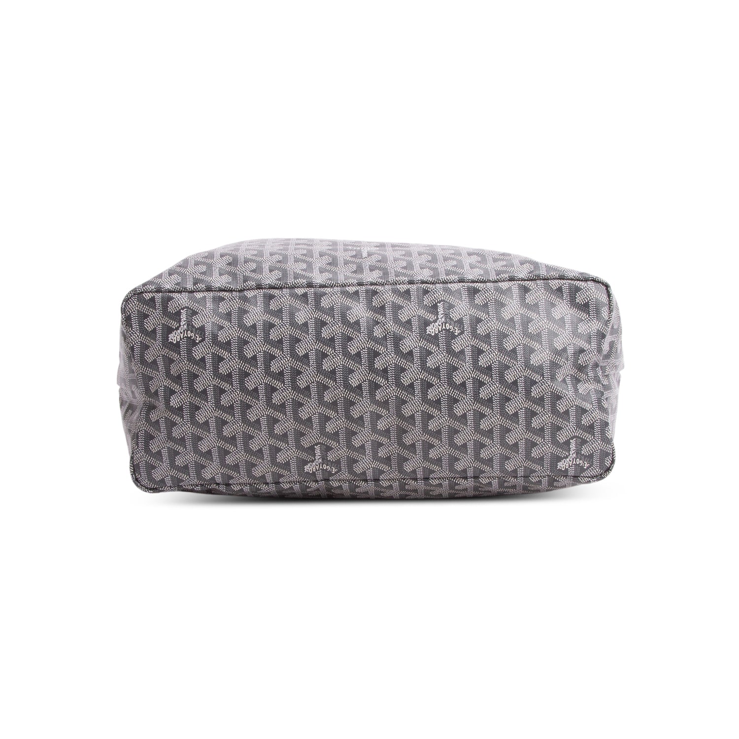 Goyard 2022 Grey Goyardine Saint Louis PM Tote w/ Pouch