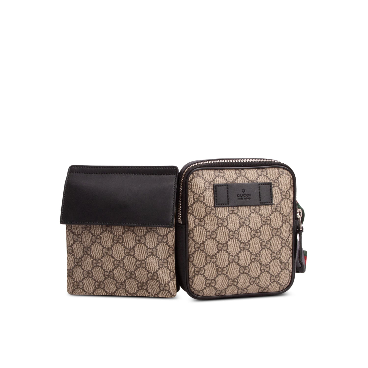 Gucci GG Supreme Web Double Belt Bag