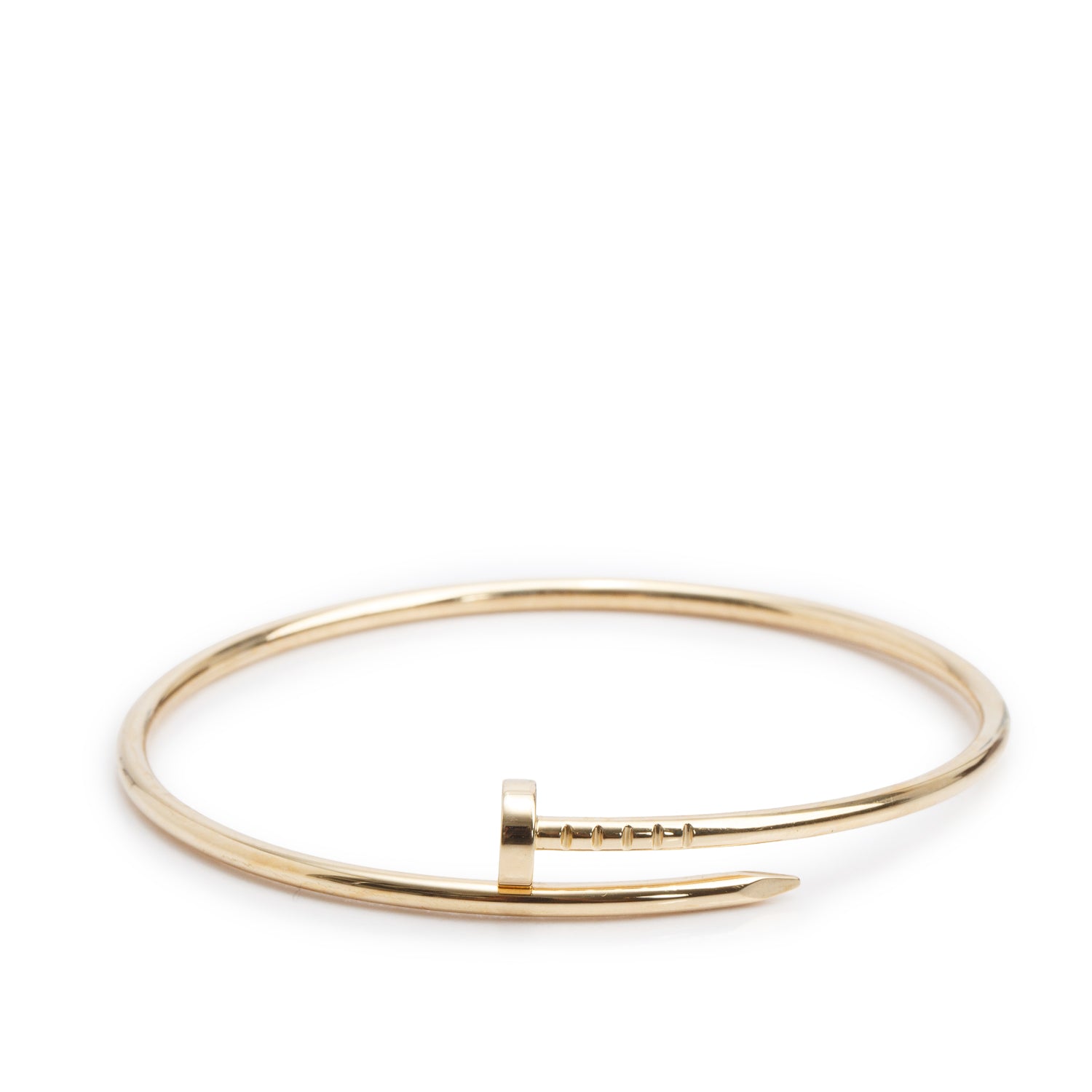 Cartier 18k Yellow Gold Juste Un Clou Bracelet, Small Model Size 18 w/ Receipt