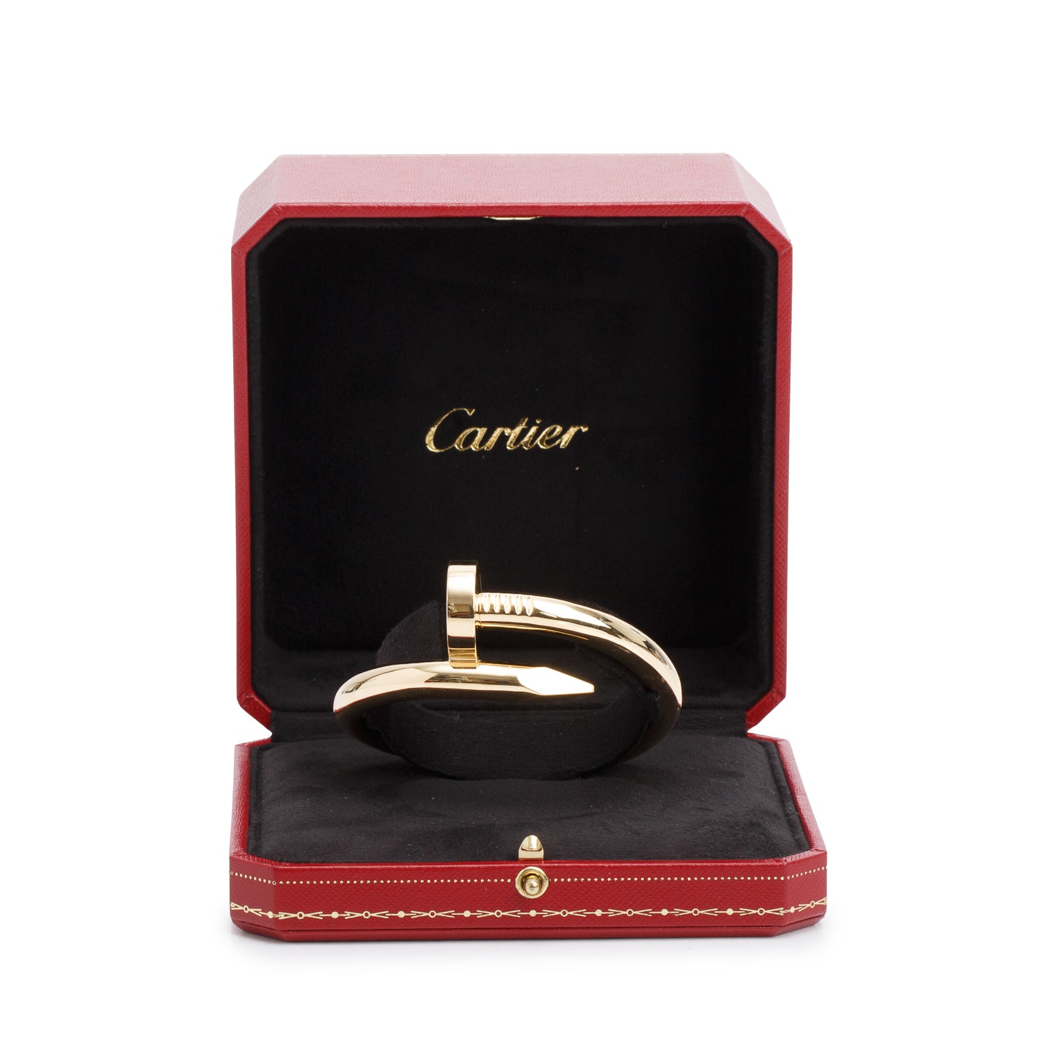 Cartier 18k Yellow Gold Juste Un Clou Bracelet, Extra-Large Model Size 17 w/ Box & Receipt