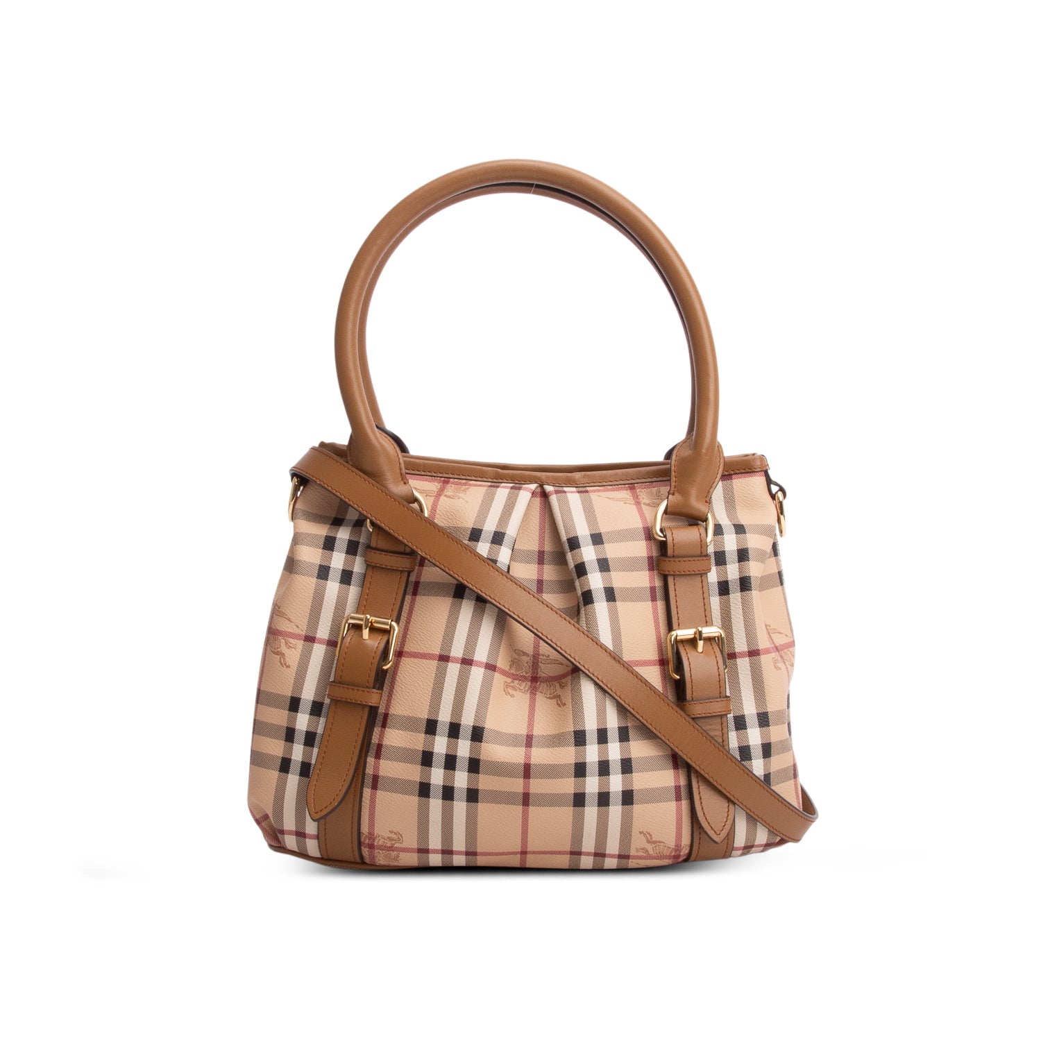 Burberry Haymarket Check Small Northfield Tote w/ Strap