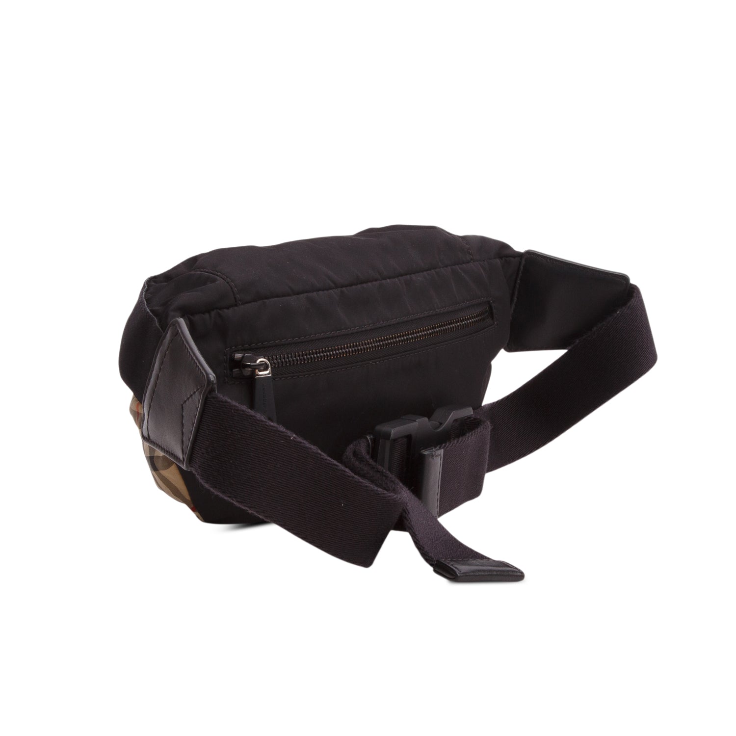 Burberry Beige Nylon Vintage Check Sonny Bum Bag