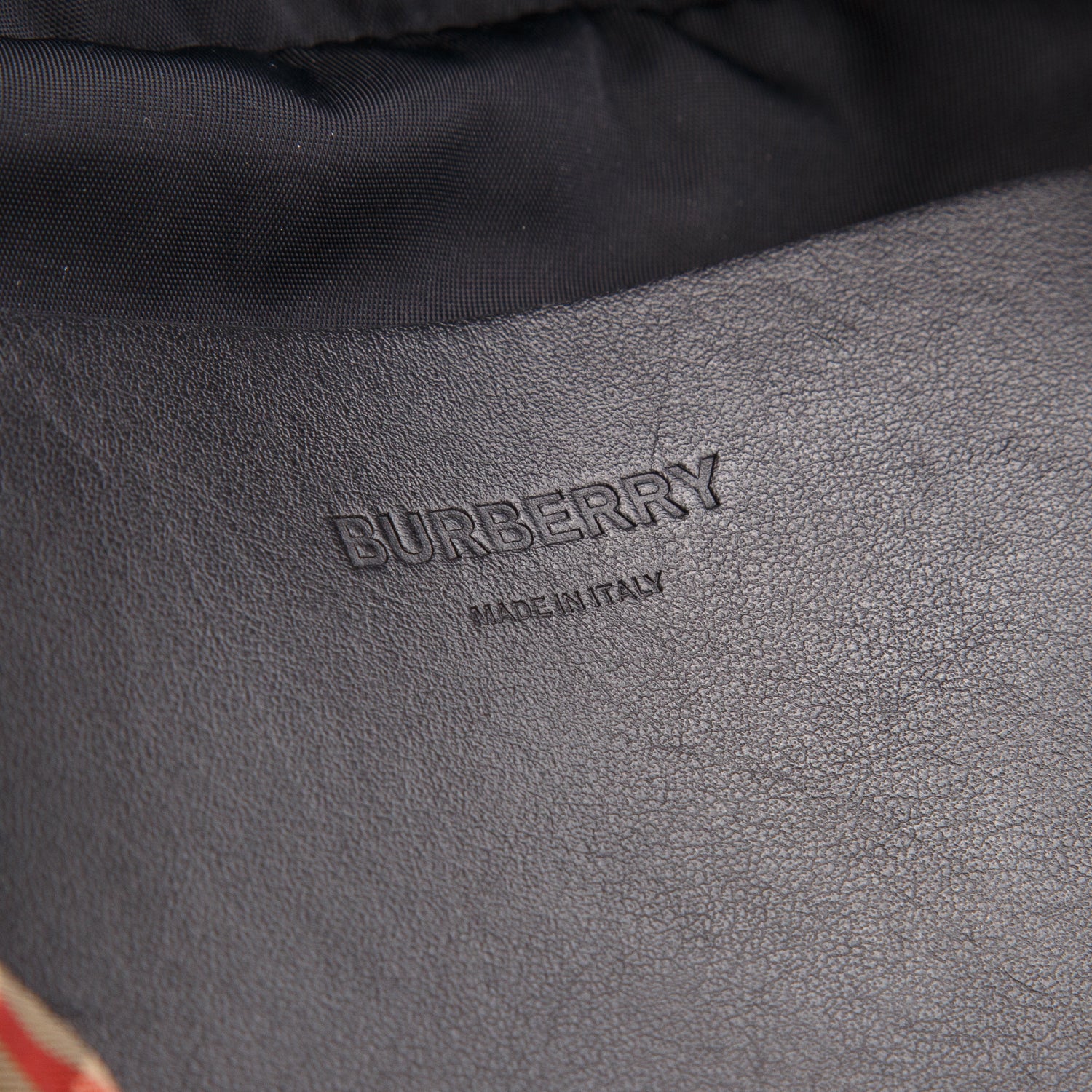 Burberry Beige Nylon Vintage Check Sonny Bum Bag