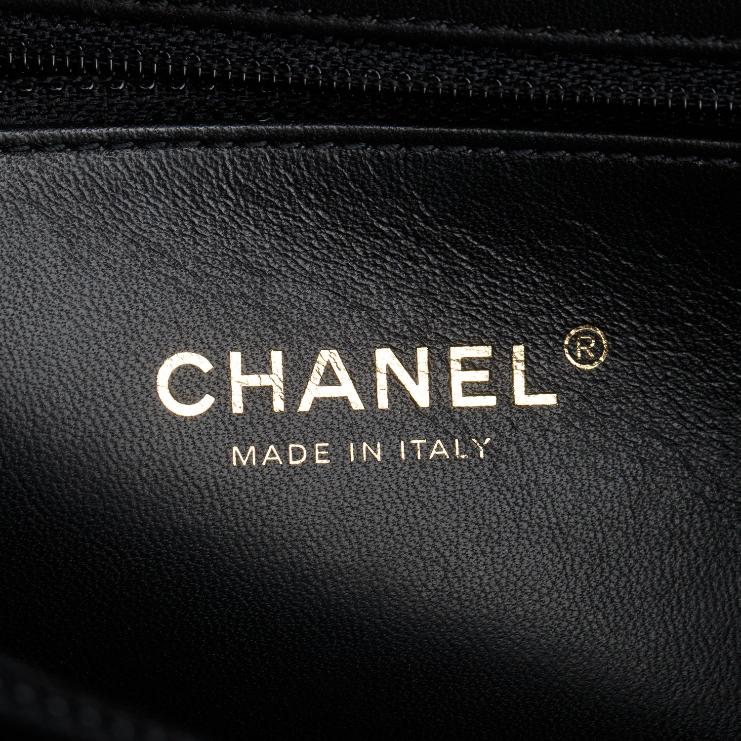 Chanel Black Caviar Quilted Leather CC Filigree Medium Vanity Case w/ Authenticity Card