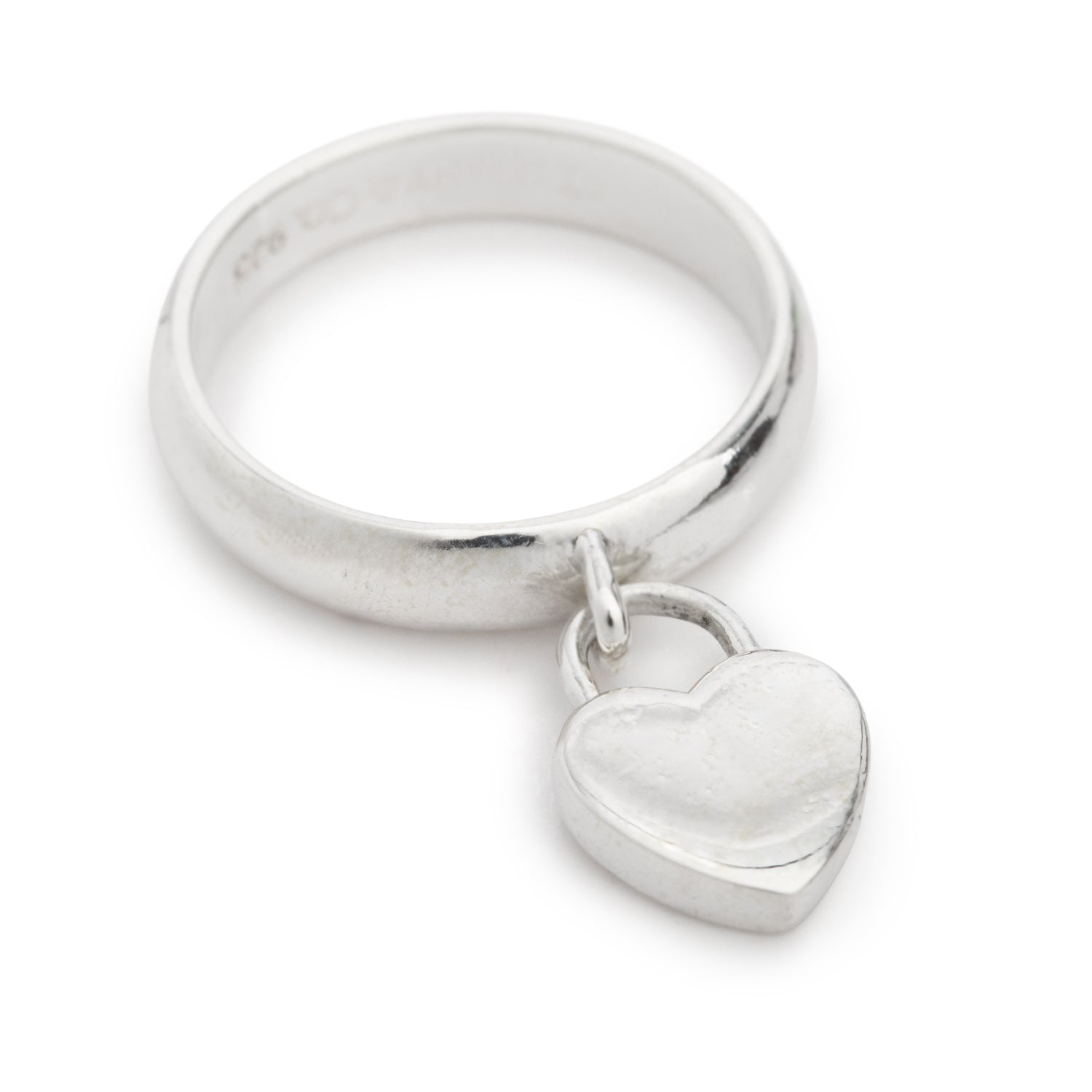 Tiffany & Co. Return to Tiffany Mini Heart Lock Ring, Size 5.5