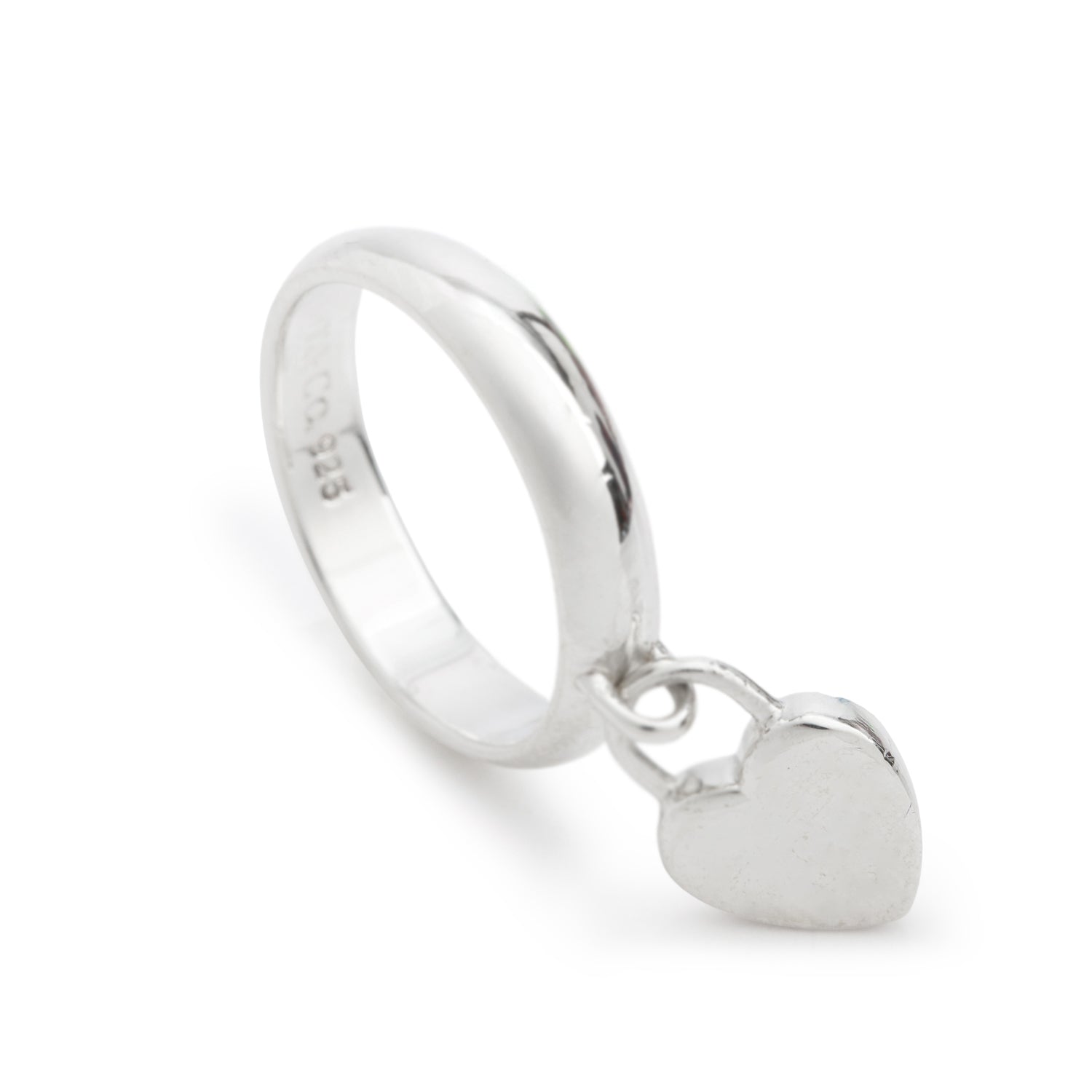 Tiffany & Co. Return to Tiffany Mini Heart Lock Ring, Size 5.5