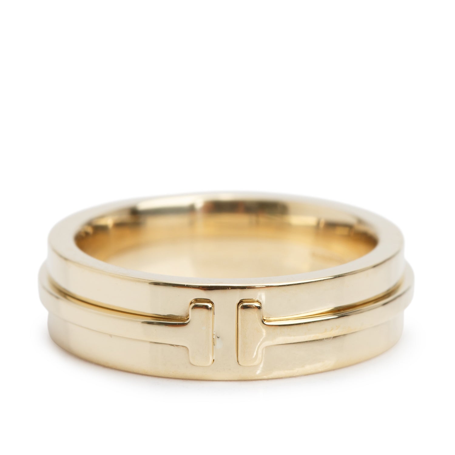 Tiffany & Co. 2023 18k Yellow Gold 5.5 MM T Wide Band Ring, Size 6 w/ Box & Receipt