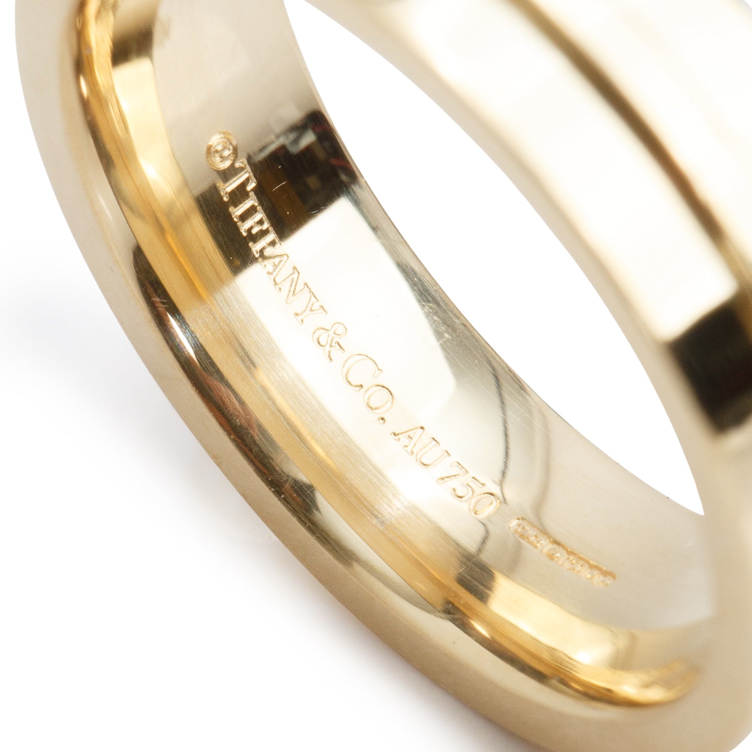 Tiffany & Co. 2023 18k Yellow Gold 5.5 MM T Wide Band Ring, Size 6 w/ Box & Receipt