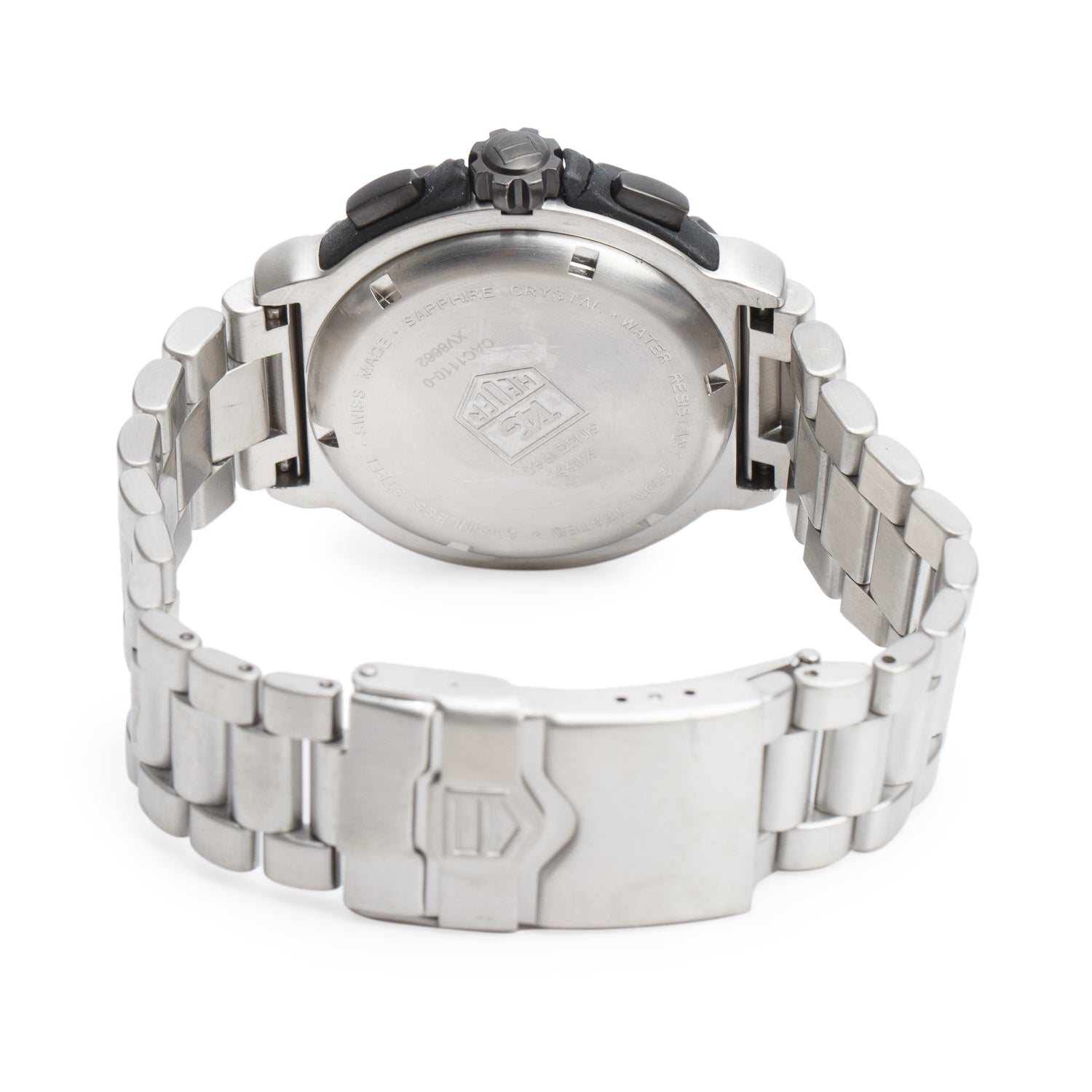 Tag Heuer Stainless Steel Formula 1 42 MM Chronograph Quartz Watch CAC1110-0 w/ Case & Papers