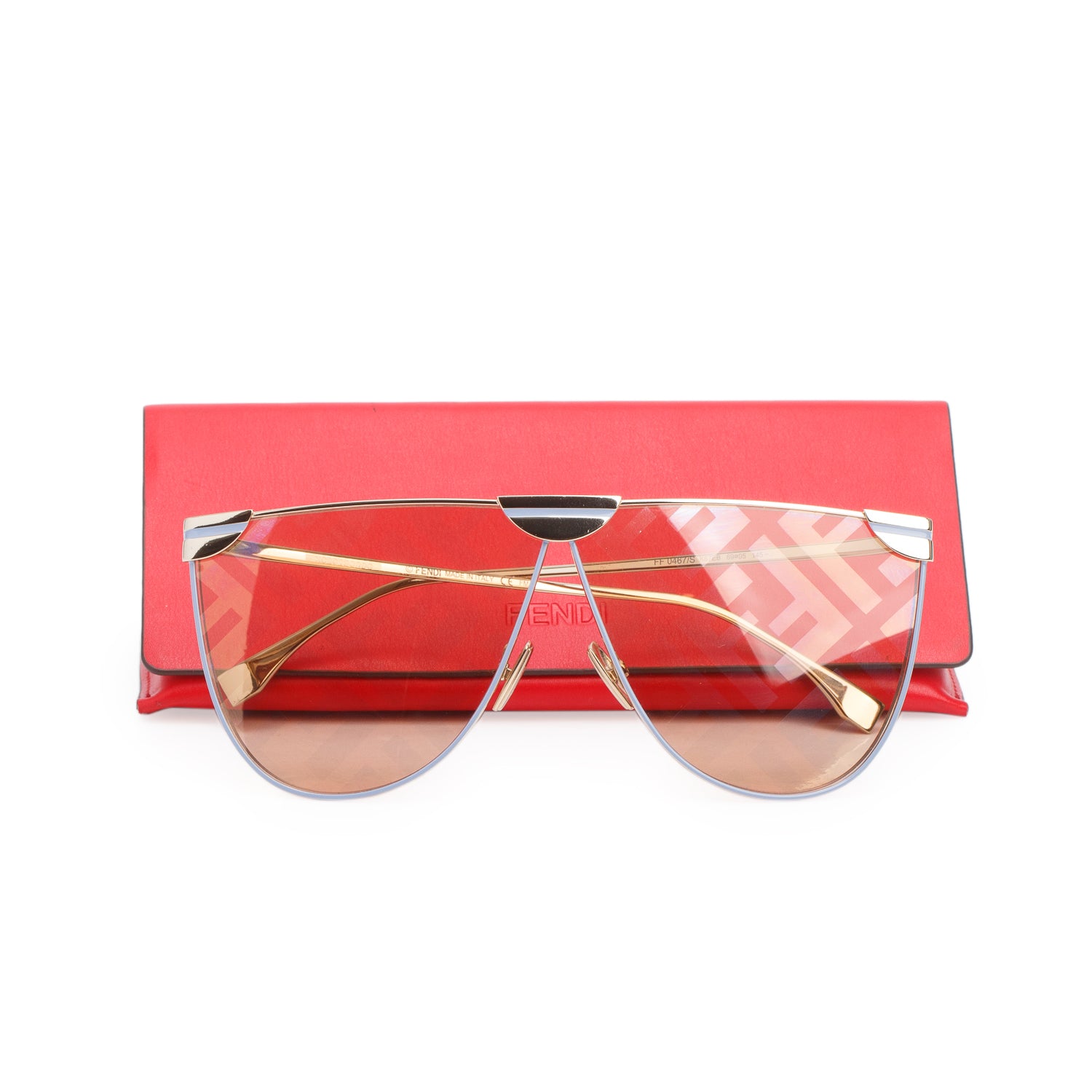 Fendi FF0467/S Blue FF Fabulous Sunglasses w/ Case & Authenticity Card