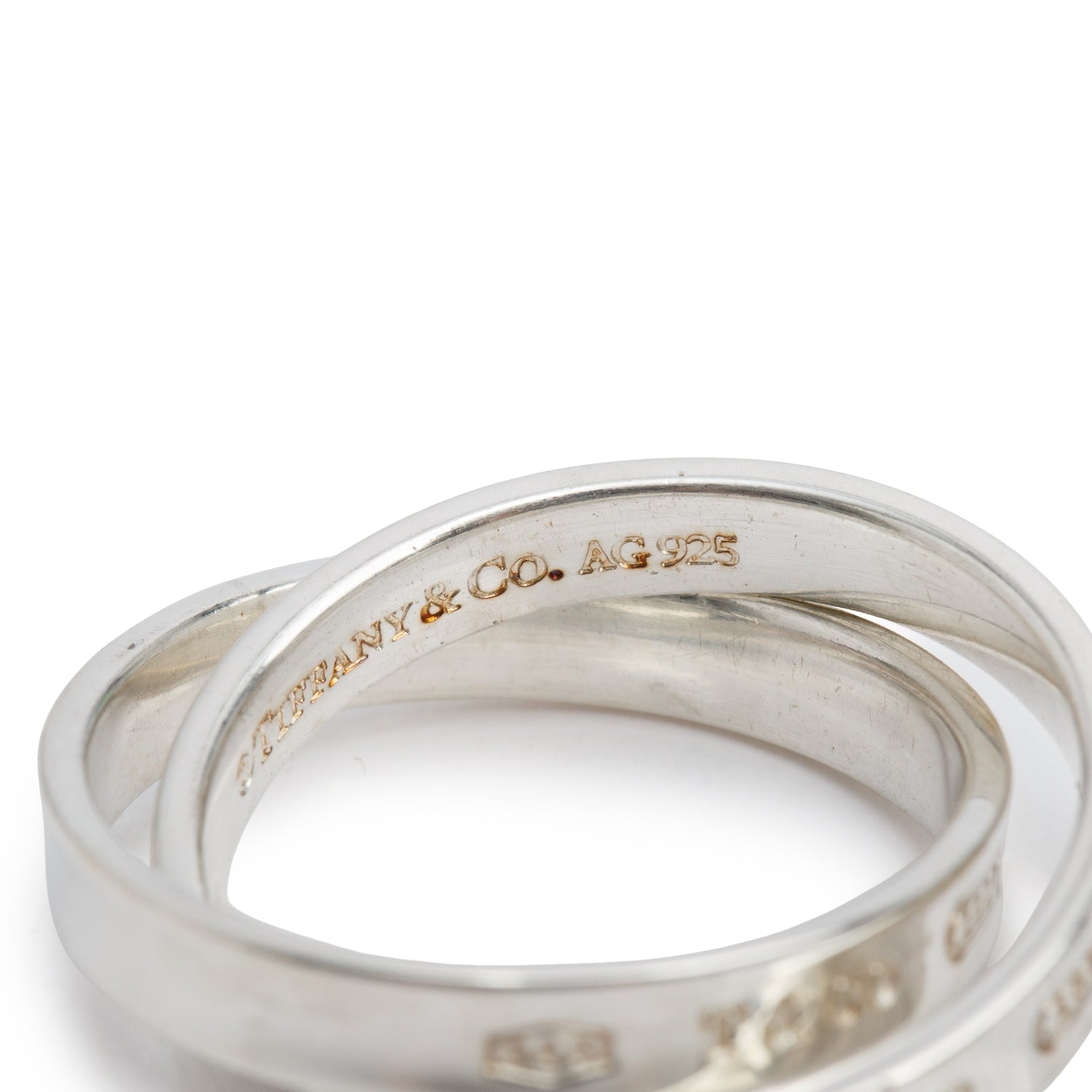 Tiffany & Co. Sterling Silver 1837 Interlocking Circles Ring, Size 6.75