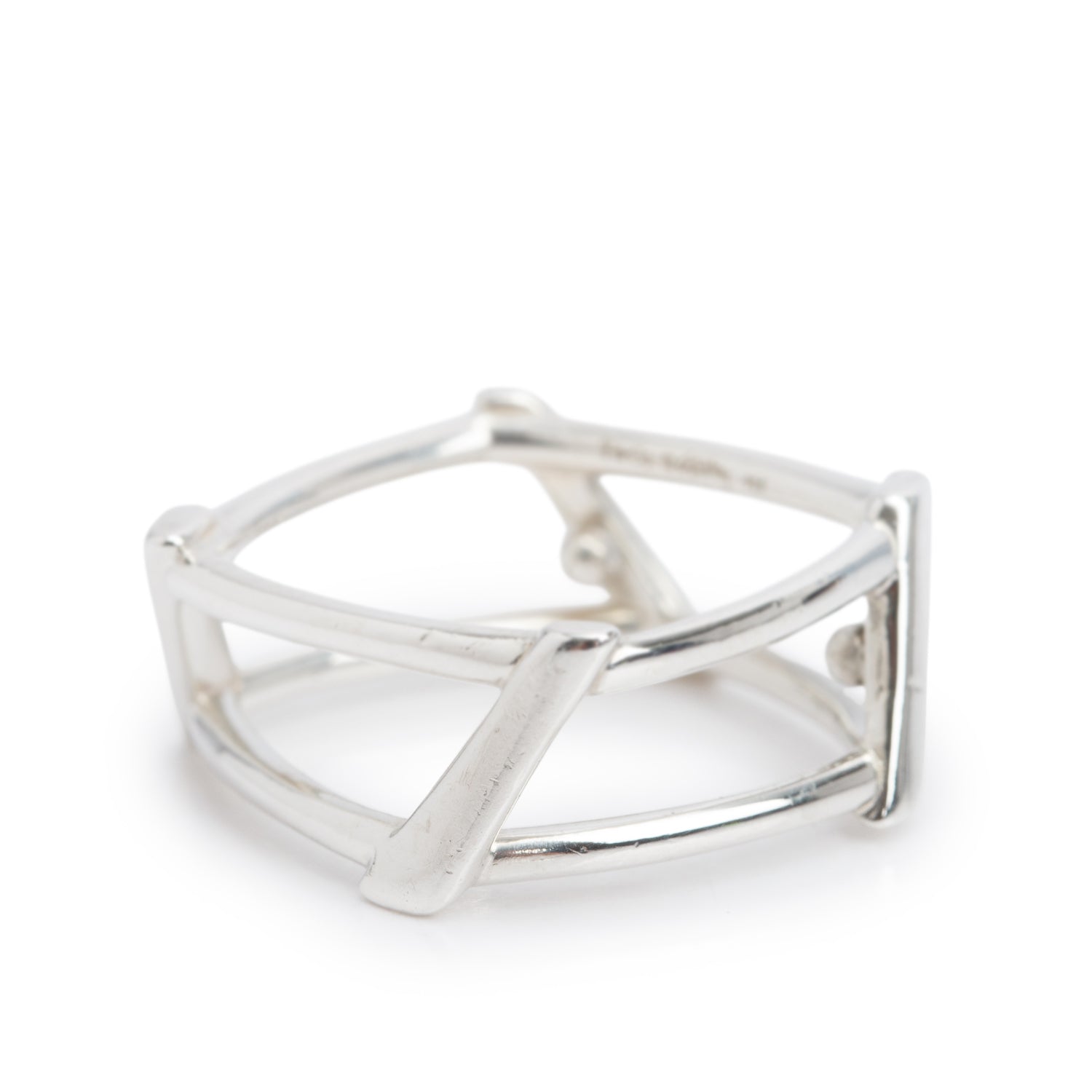 Tiffany & Co. Frank Gehry Sterling Silver Open Torque Ring, Size 6.25