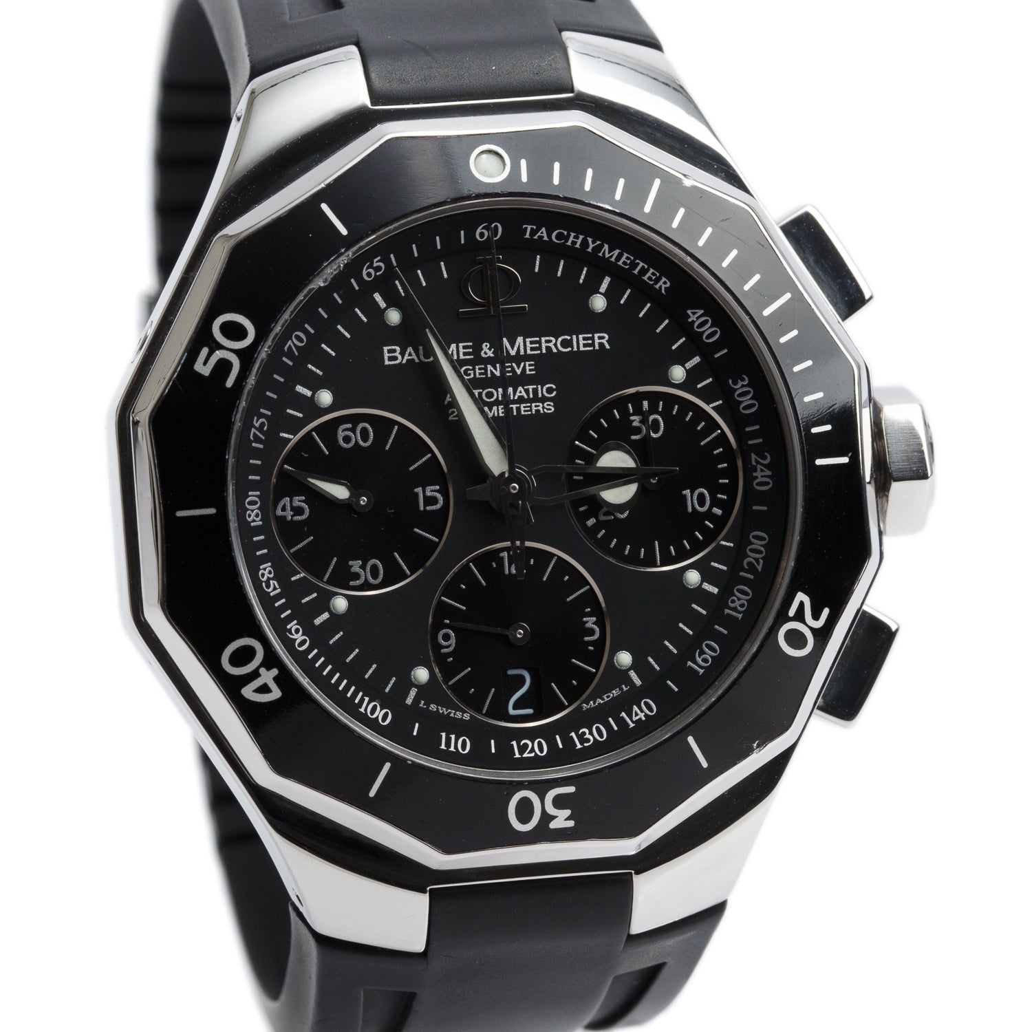 Baume & Mercier Stainless Steel Riviera 43 MM Chronograph Automatic Watch 65599