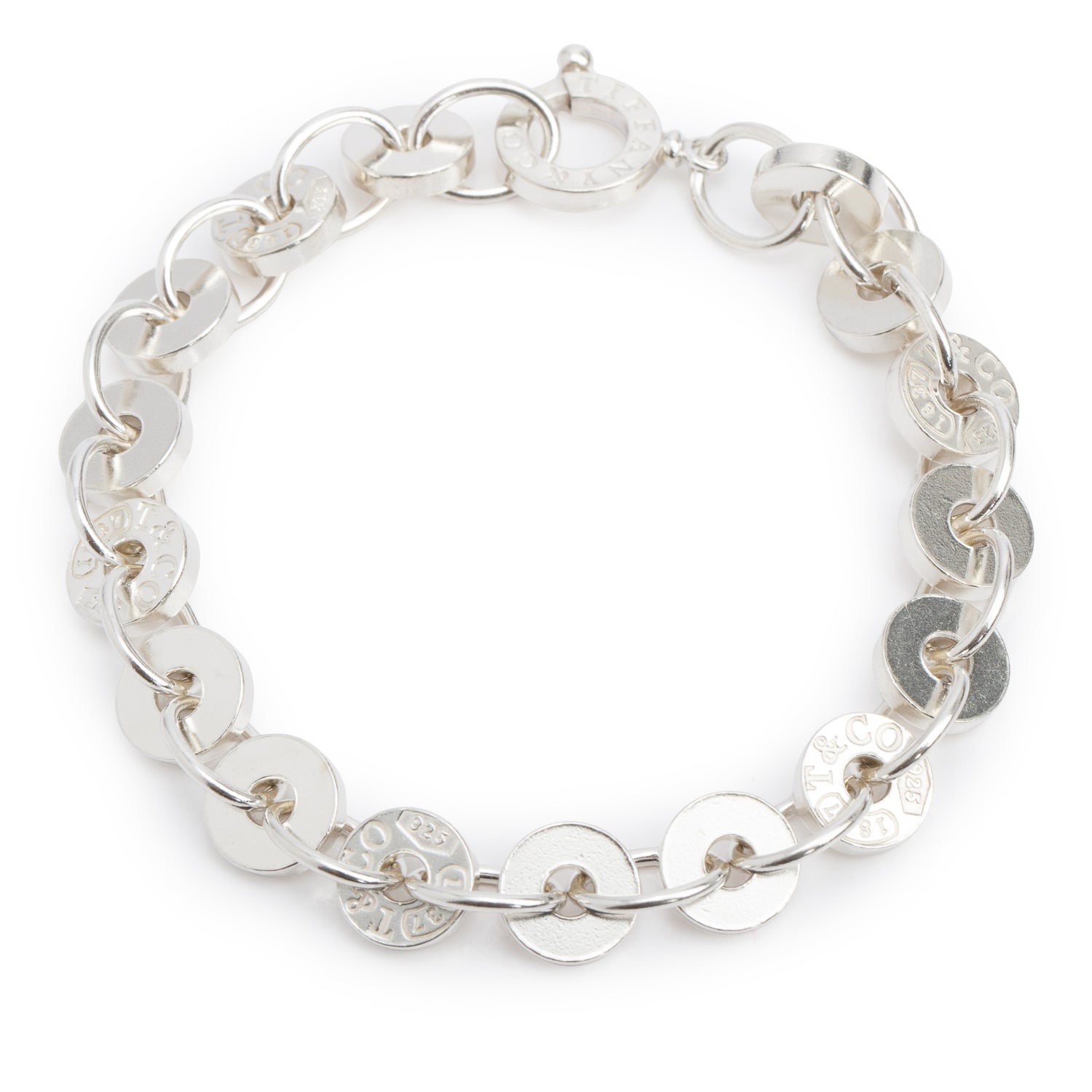 Tiffany & Co. Sterling Silver 1837 Circle Link Bracelet
