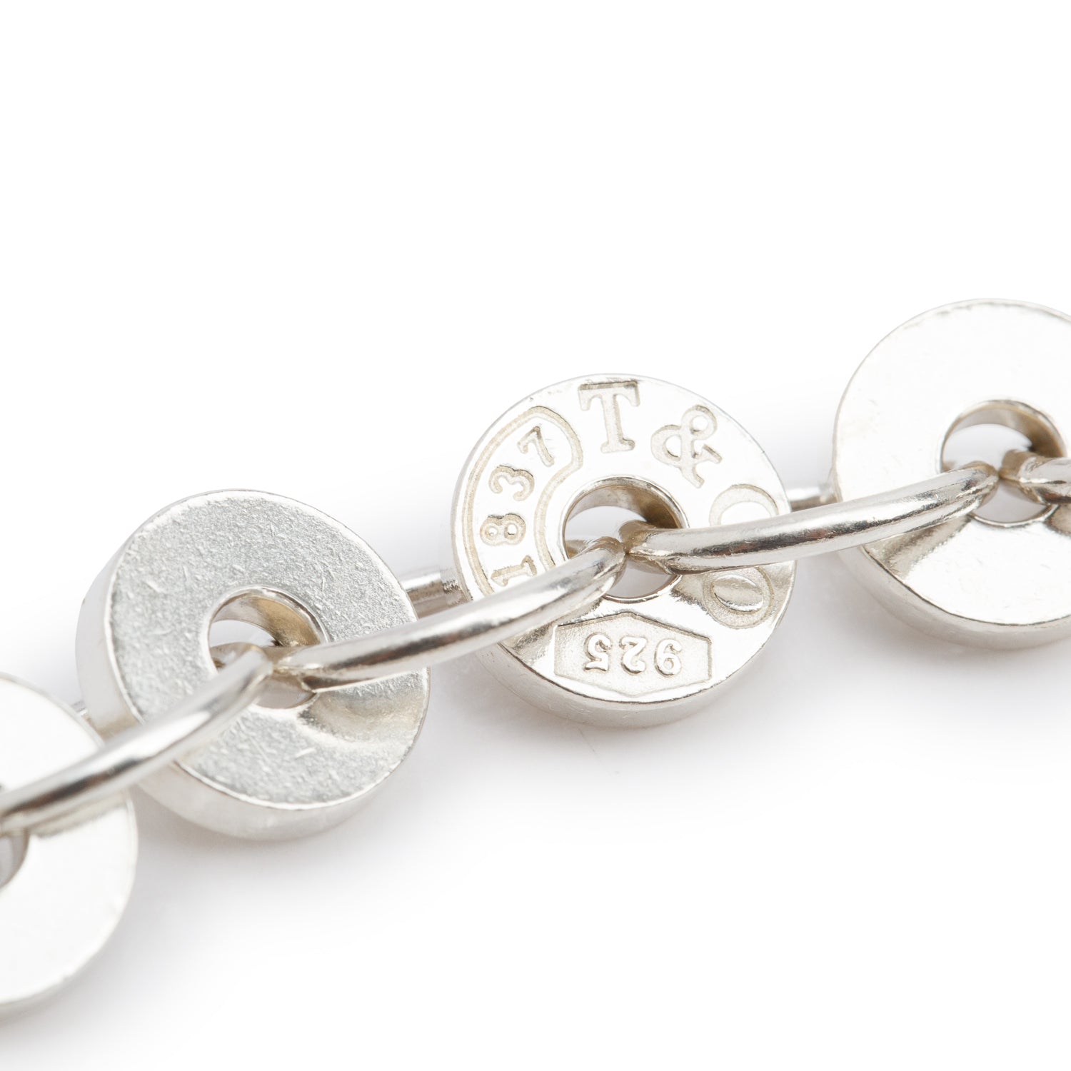 Tiffany & Co. Sterling Silver 1837 Circle Link Bracelet